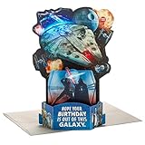 Hallmark Paper Wonder Star Wars Pop Up Birthday Card with Music (Out of this Galaxy, Plays Star Wars Theme), May the 4th