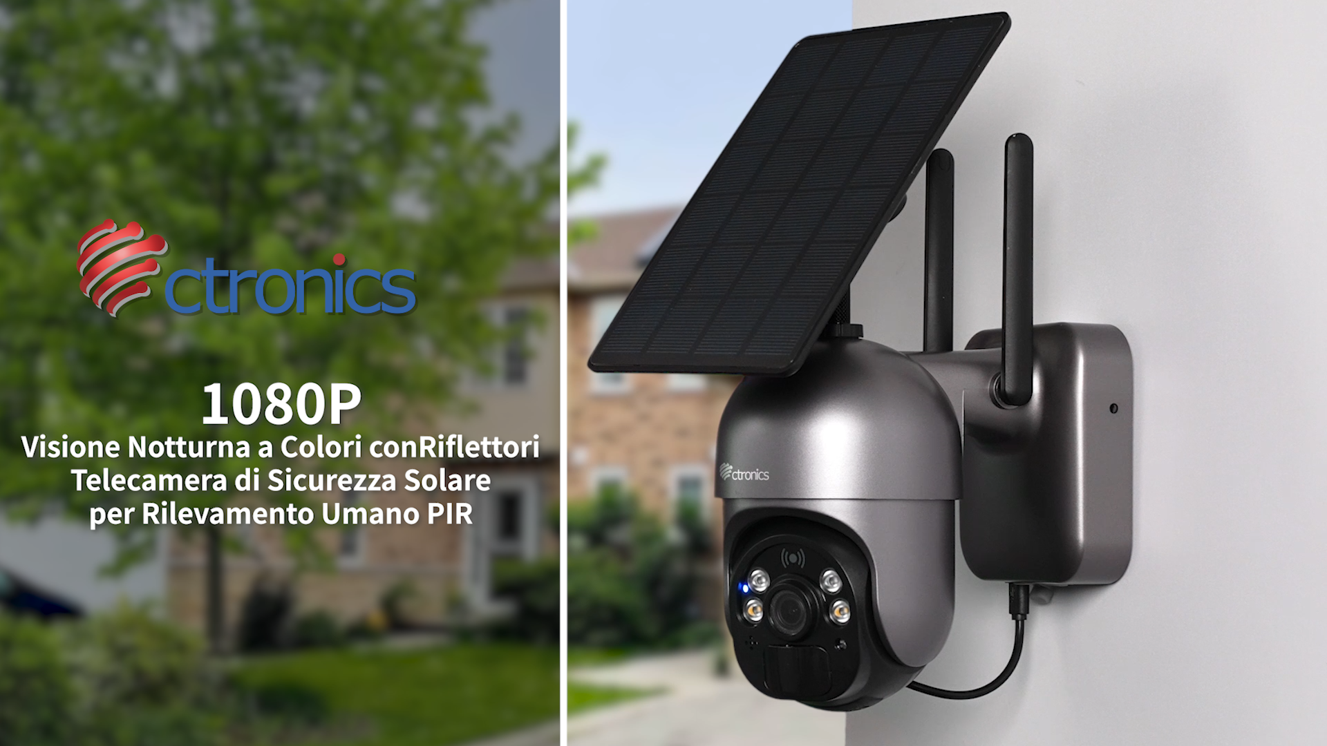 Allweviee Solar Security Cameras Wireless Outdoor, 2K 3MP Pan Tilt 355° View IP65 Waterproof Rechargeable Battery Powered PTZ WiFi Camera with PIR, Color Night Vision,2-Way Talk,Cloud/SD