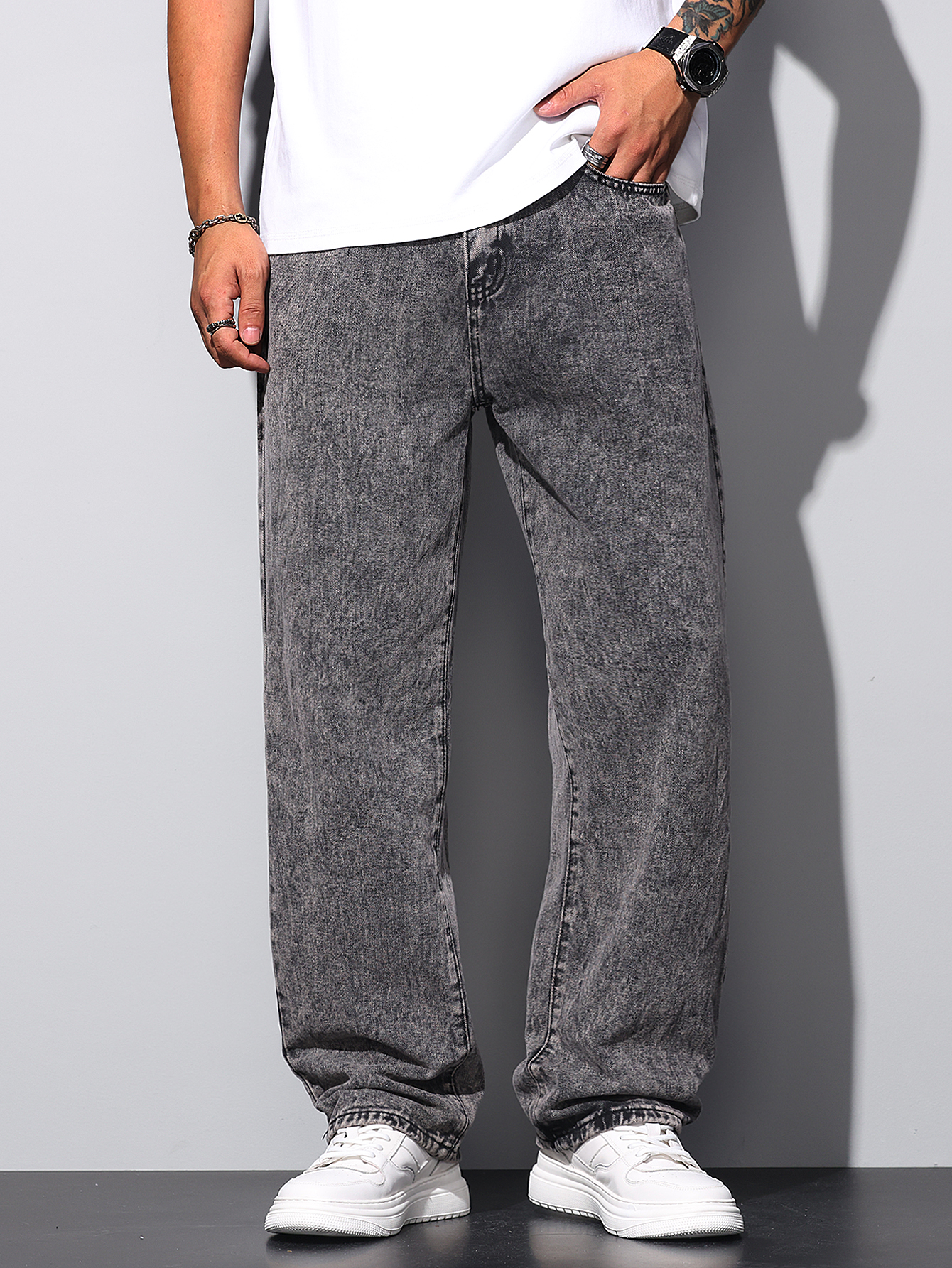 Amazon.com: DFGIGT Men's Wide Leg Regual Fit Y2K Jeans Hip Hop