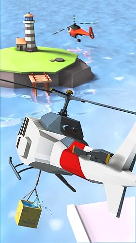 Firefighter helicopter rescue mission