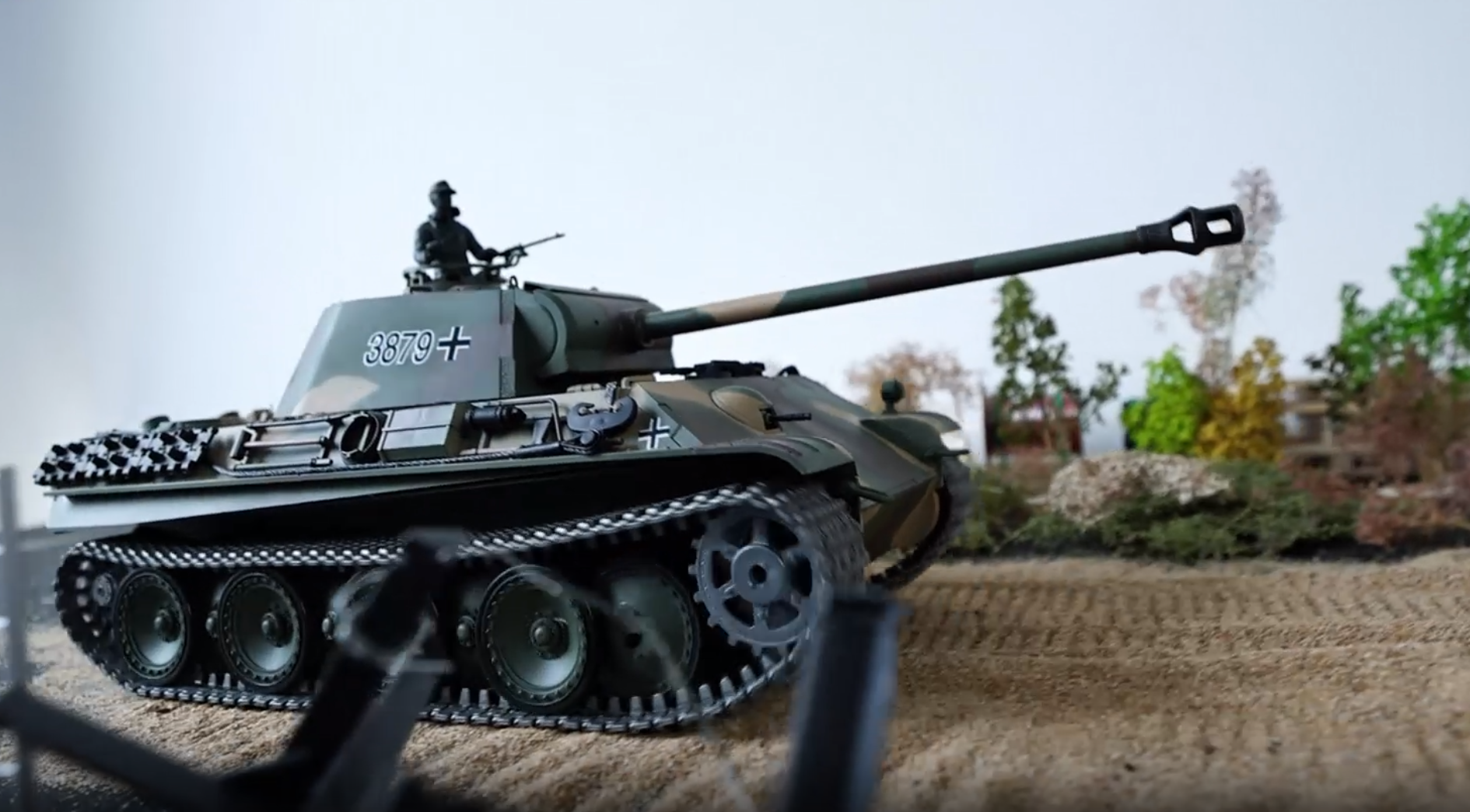 Henglong Réservoir RC 1/16 7.0 Personnalisé Ver Panther RTR RC Tank