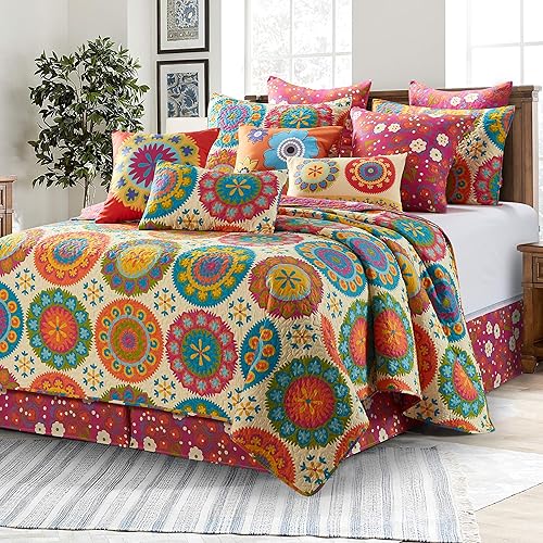 Miniatura 9 de Virah Bella Suri - Juego de ropa de cama de 2 piezas, tamaño matrimonialqueen, juego de edredón reversible rústico con fundas de almohada decorativas