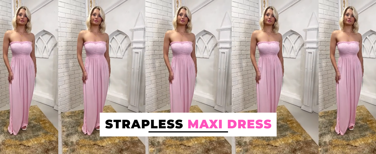 PDYLZWZY Abito Estivo Da Donna, Senza Spalline, Sexy, Senza Spalline Sexy Senza Spalline Scollo A Tubo Estivo Con Spacco Nero S 123785492 - Foto 13