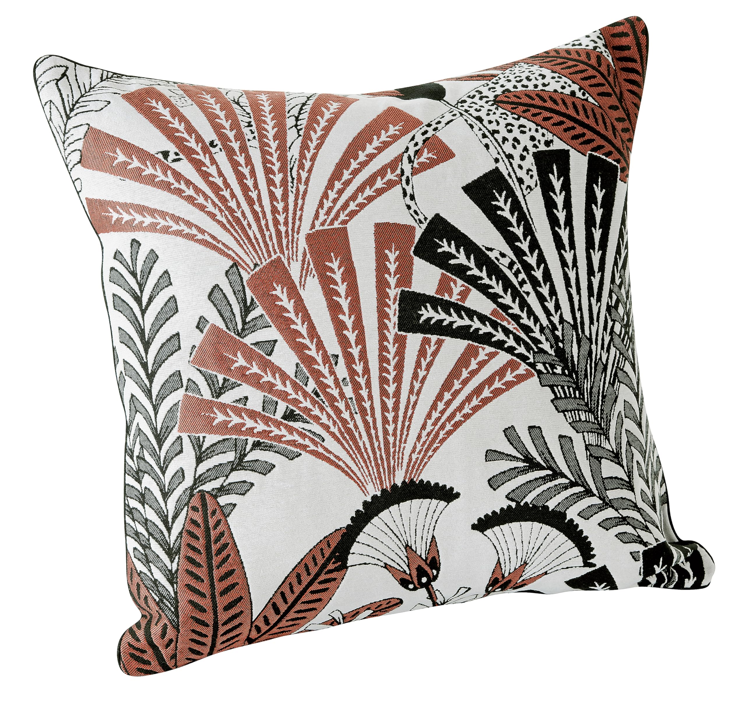 Coussin tropical terracotta Louxor Linder pour une ambiance évasion