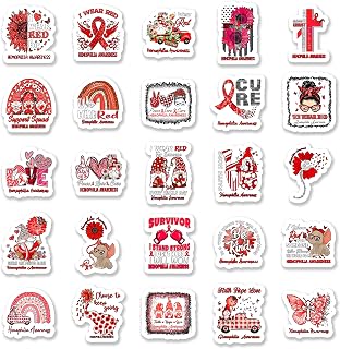 25Pcs Hemophilia Awareness Stickers, Inspirational Waterproof Vinyl Stickers for Water Bottles Book Laptop Car Truck Bicycle Decorations Decorative Accessories CB292, M