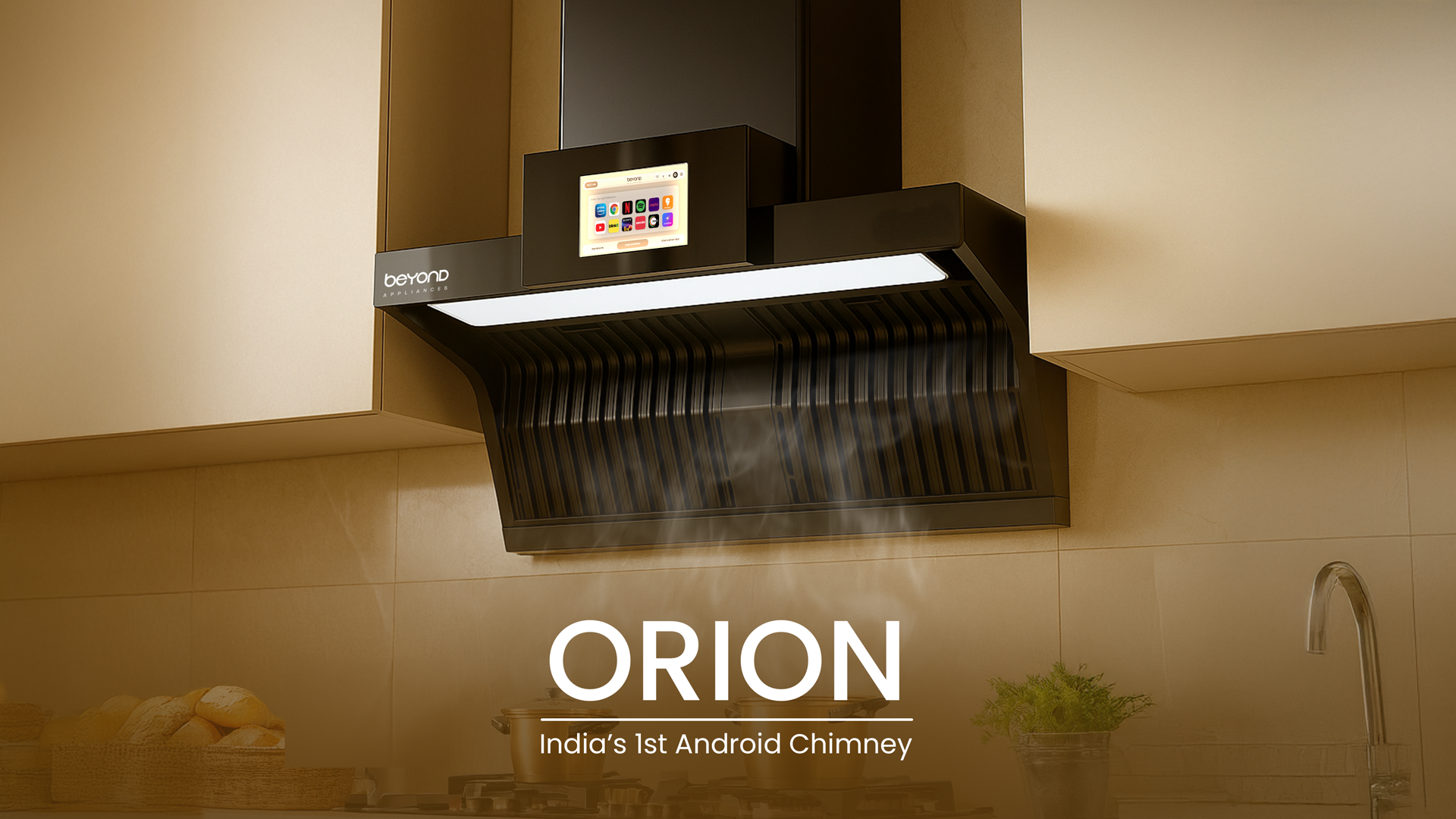 Watch Beyond Appliances Orion Android Chimney Video on Amazon Live
