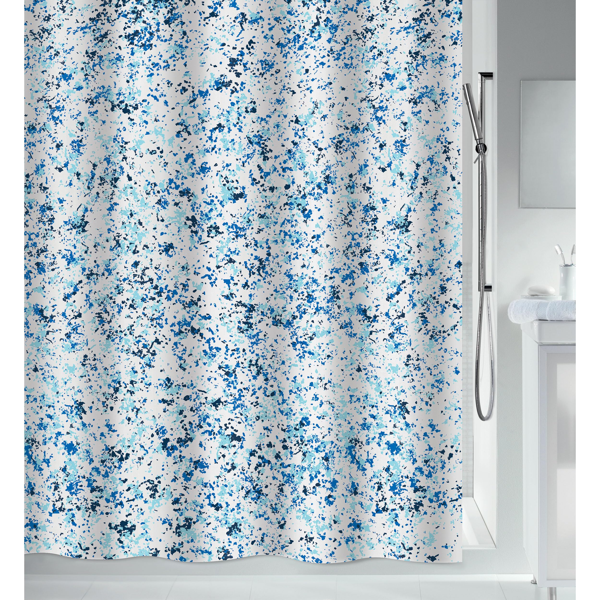 Spirella Rideau de Douche Polyester Vision 240x180cm Bleu