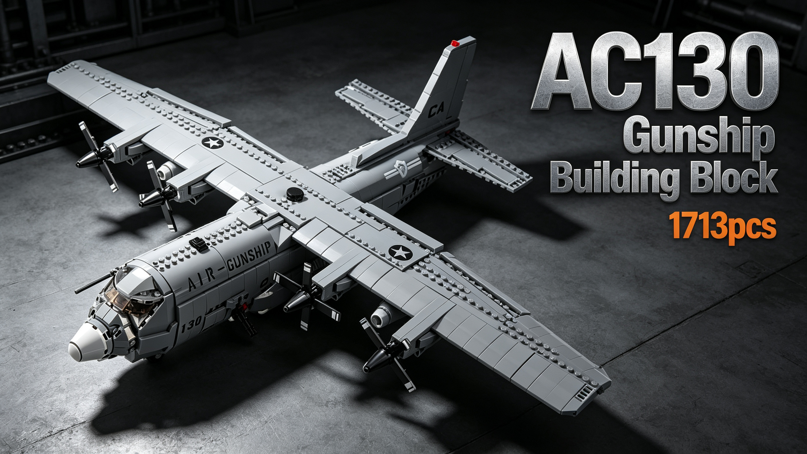Amazon.com: MEOA AC130 WW2 Military Airplane Building Sets 1713pcs