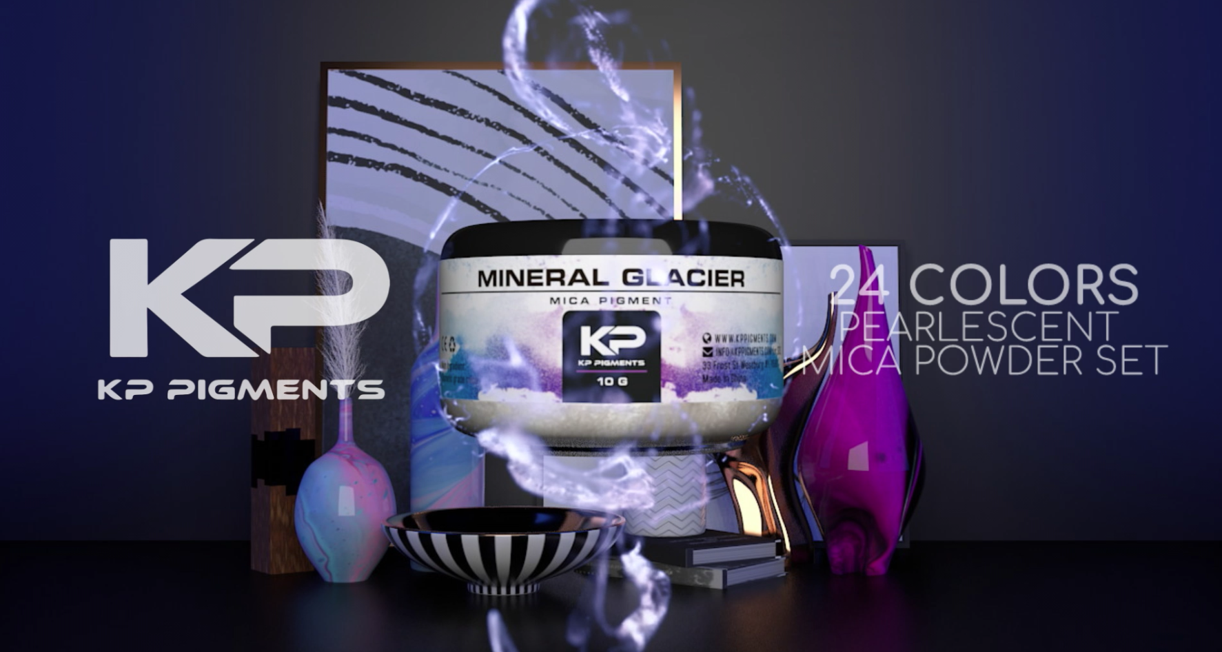 Amazon.com: KP Pigments Pearlescent 100% Pure Fine Mica Powder