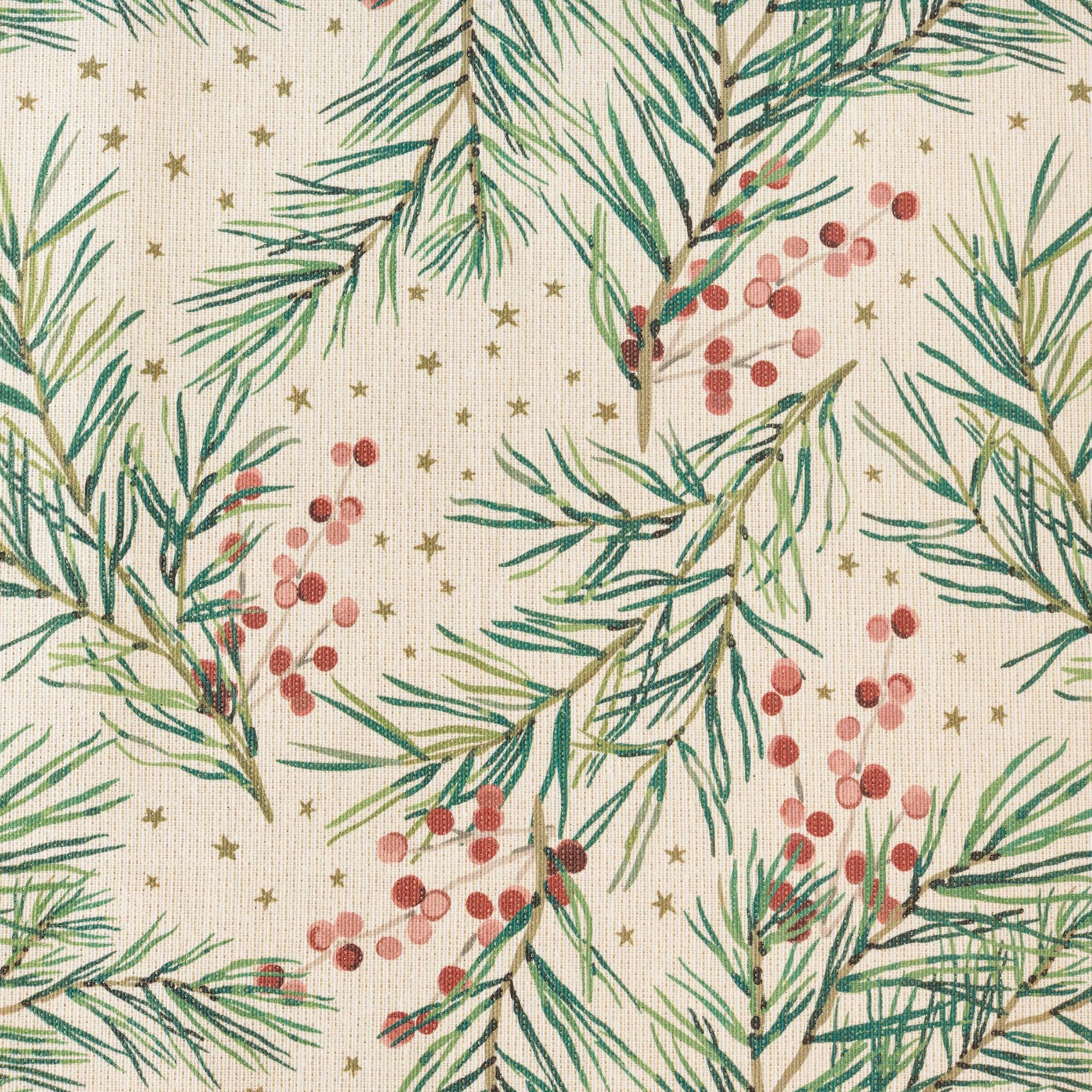 Belum | Weihnachten Tischdecke, 140 x 140 cm, Harz, schmutzabweisend, Modell Merry Christmas 30 Lurex