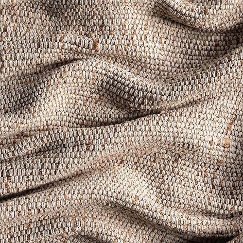 Miniatura 5 de nuLOOM Bronwyn - Alfombra de yute con bordes de 2 x 8 pies para comedor, alfombra neutra, alfombra para sala de estar, entrada, pasillo, cocina, gris