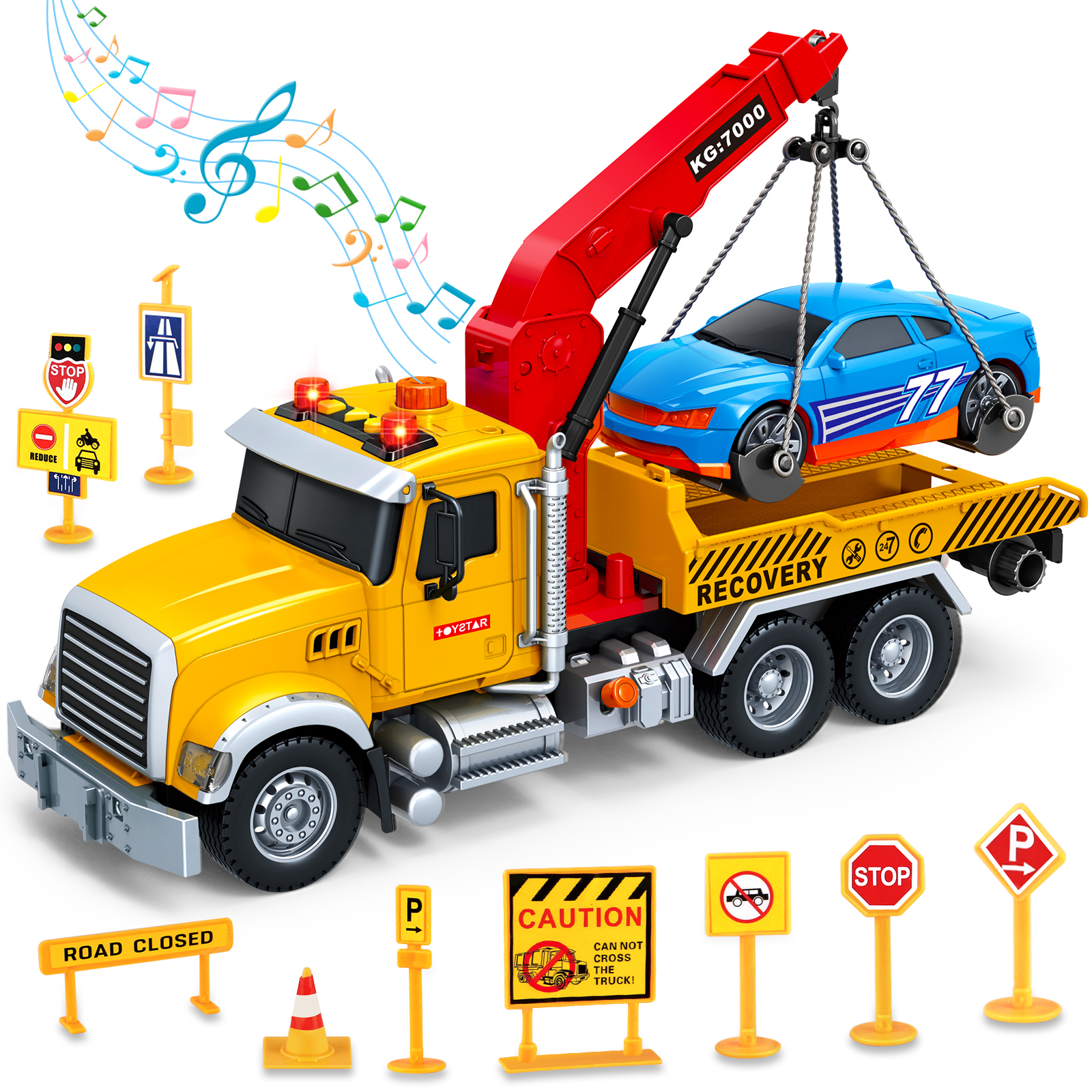 Juego de juguetes de camión grúa: camión grúa de construcción para niñ – MÖBIUS Toys Juego de juguetes de camión grúa: camión grúa de construcción para niñ – MÖBIUS Toys