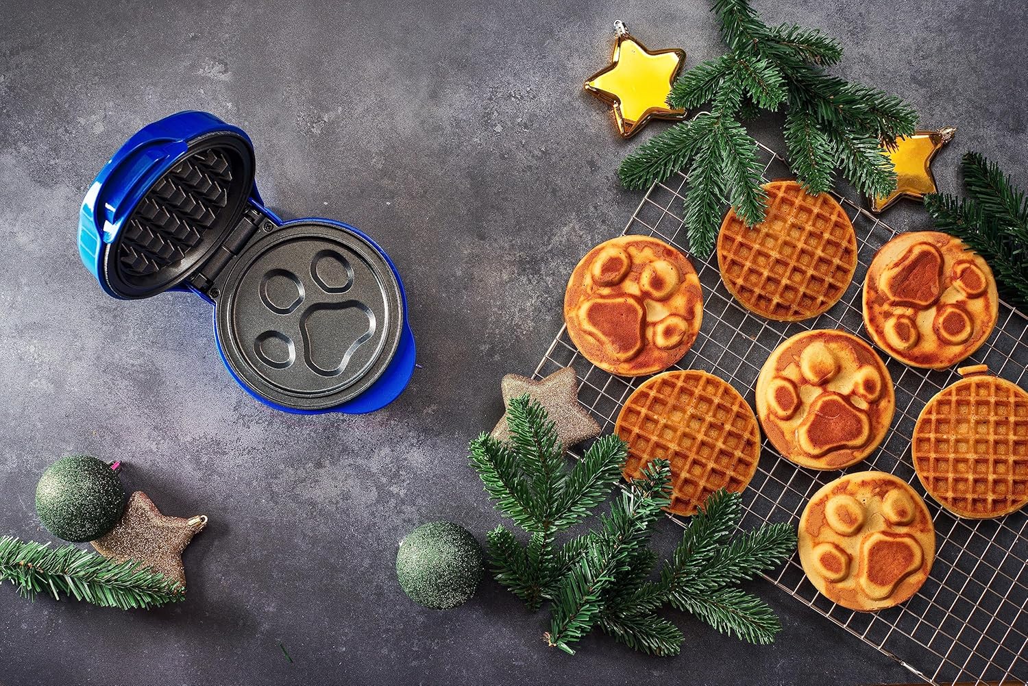 Bestron Gaufrier Paw Patrol: Mini Gaufrier pour Enfants, Ø10cm, Cuisson Facile et Amusante - Description