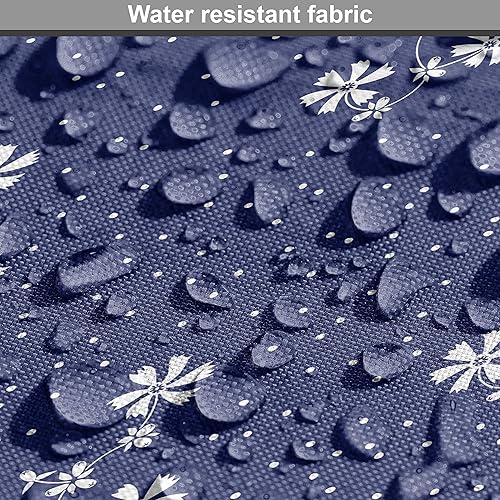 Miniatura 350 de Ambesonne The Yard - Tela de hibisco de flores tropicales en tonos de la vida real, tela decorativa para tapicería, cestas de almacenamiento