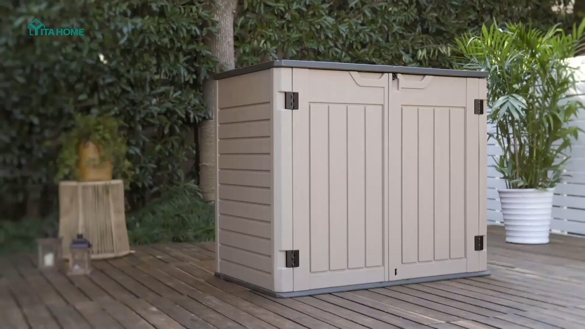 Amazon.com: YITAHOME Large Outdoor Horizontal Storage Shed