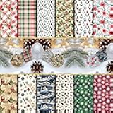 GOTO CLAY TOOLS Winter Christmas Clay Transfer Paper – 12 Pcs Polymer Clay Transfer Sheets for Holiday Jewelry Making & DIY Clay Crafts