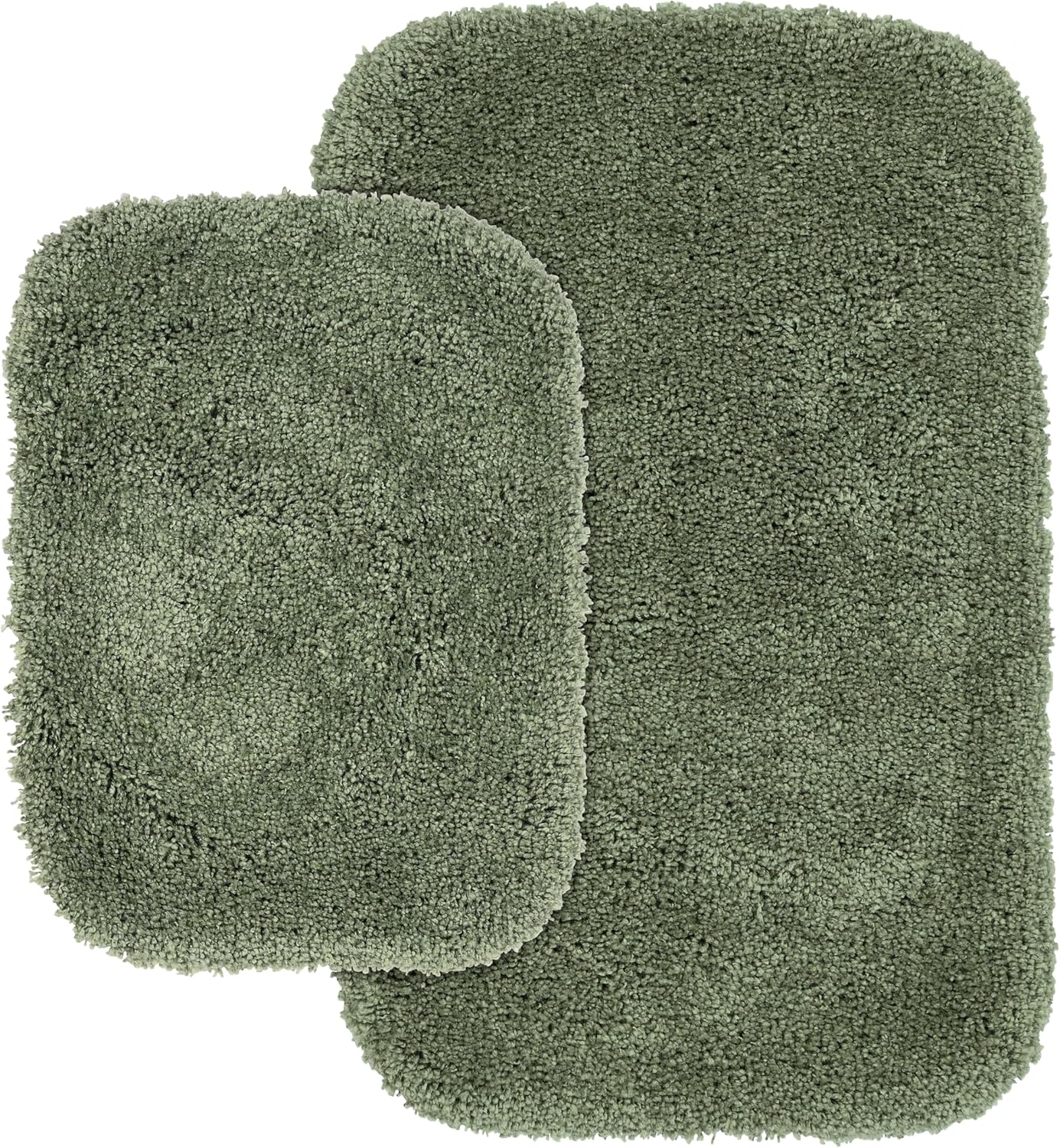 Garland Rug Serendipity - Juego de 2 alfombras de baño lavables de nailon lanudo