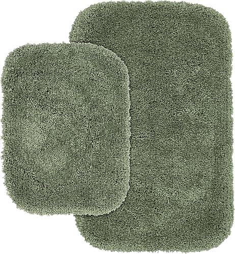 Garland Rug Serendipity - Juego de 2 alfombras de baño lavables de nailon lanudo disponible en Yaxa Peru