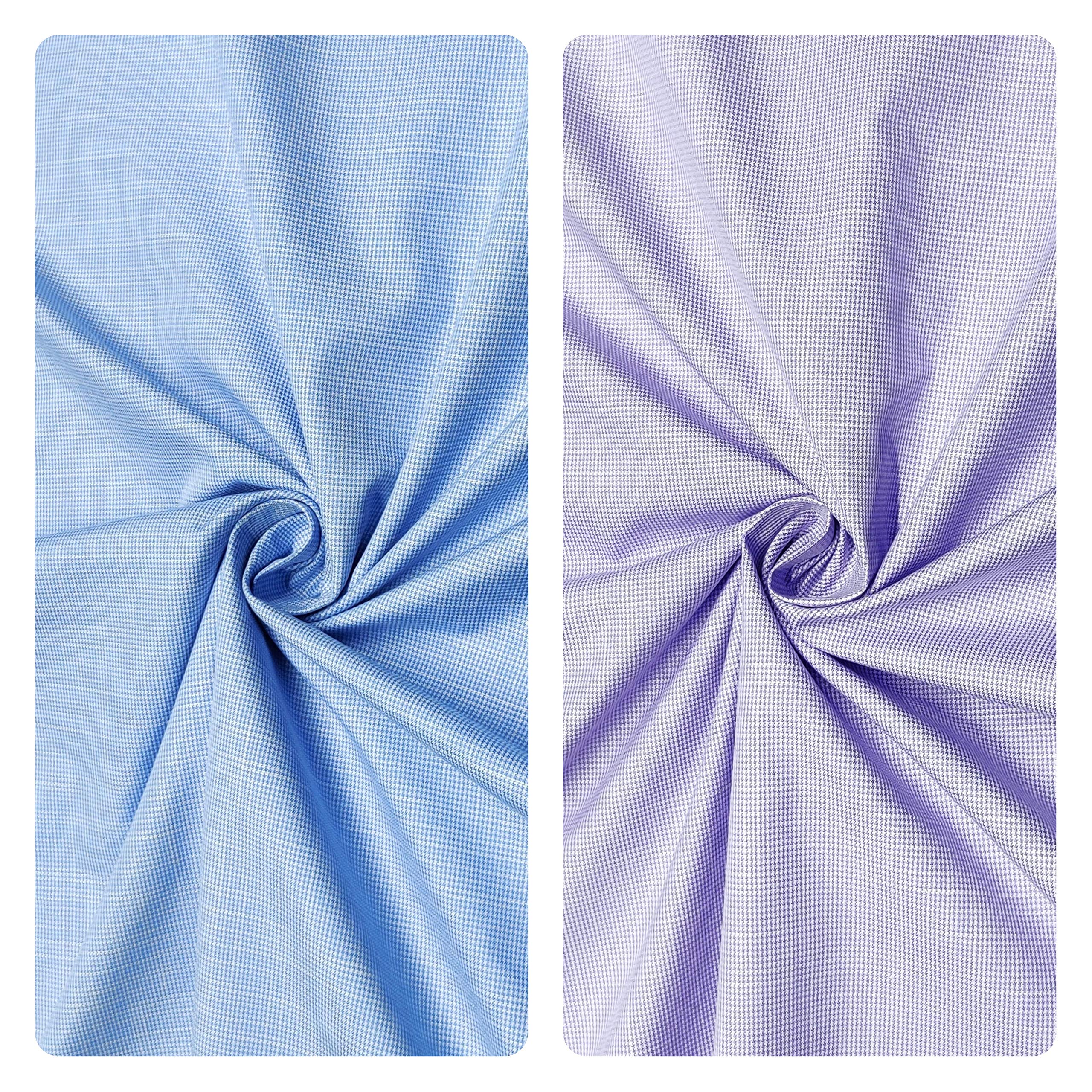 Unstitched Polycotton Giza Cotton Shirt Fabric For Men - Combo Pack of 2-1.60m Shirt Cloth Piece - 58" Width-image-27