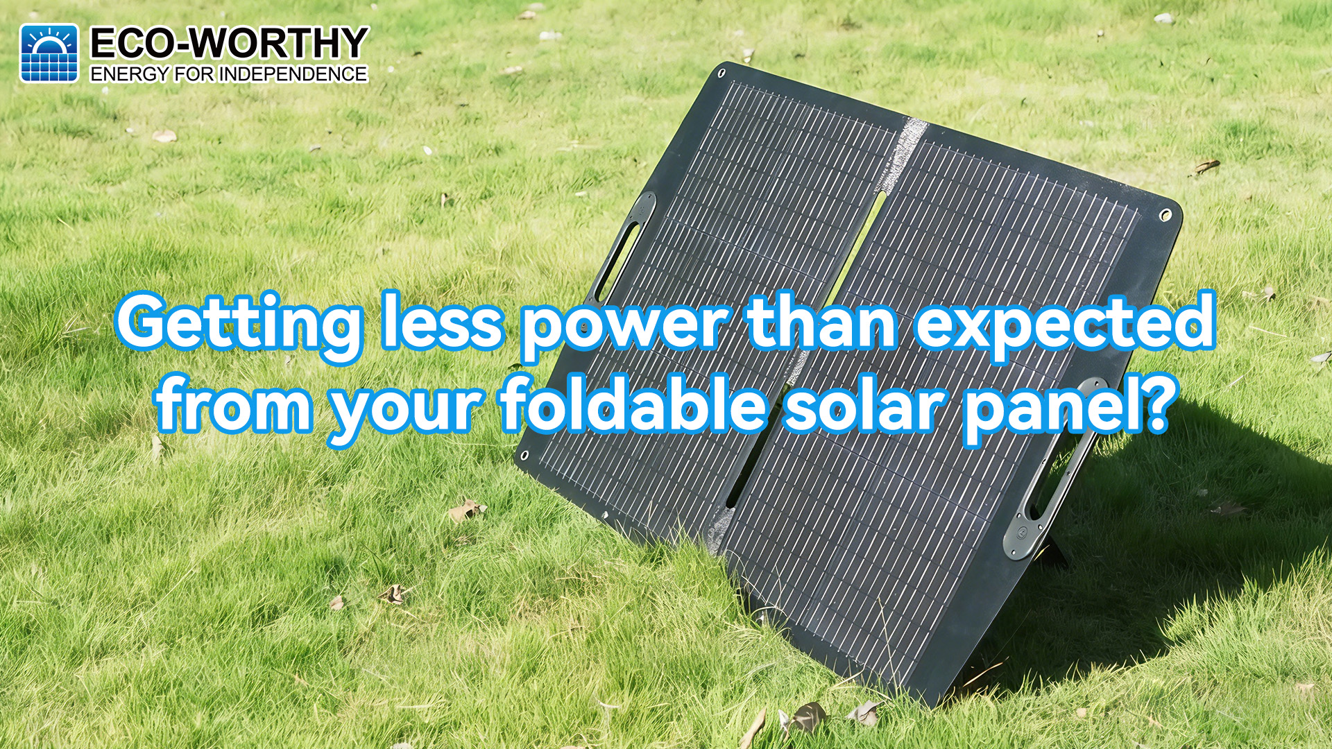 Amazon.com : ECO-WORTHY 100W Portable Solar Panel for Power