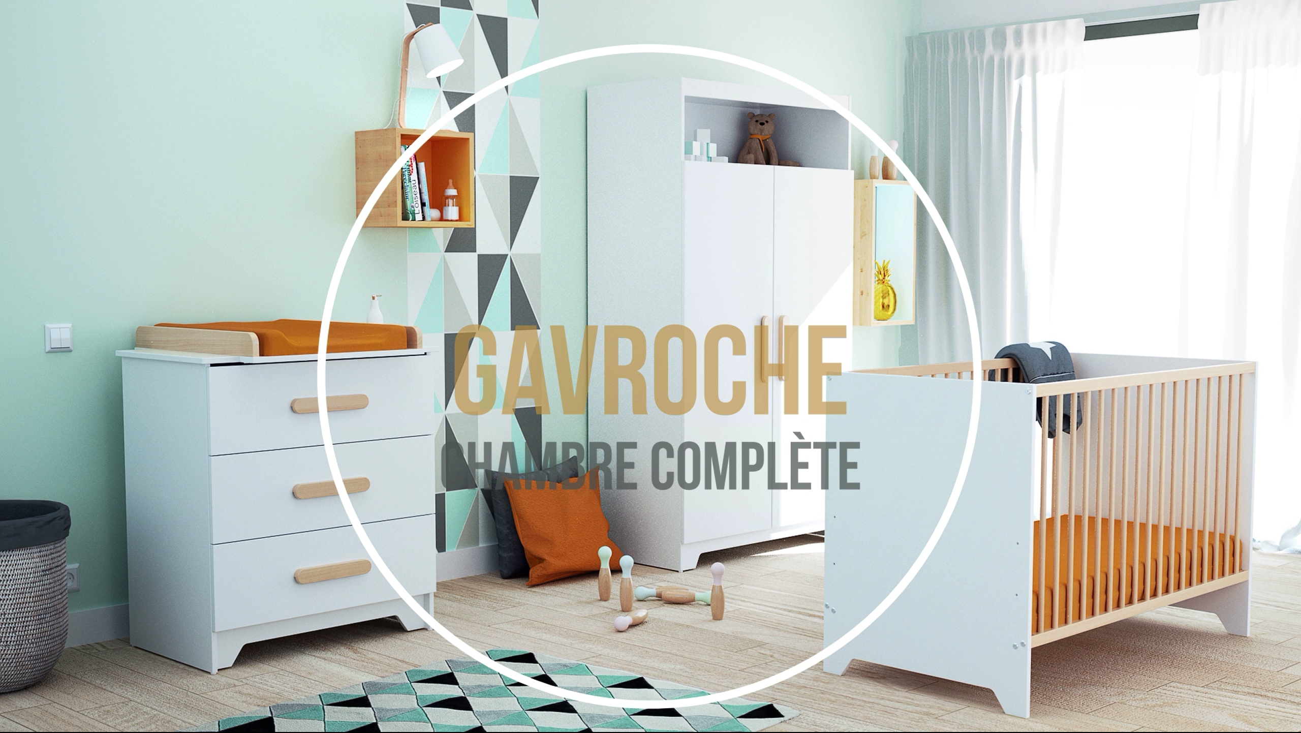 At4 Commode Gavroche Bois Et Blanc Amazon Fr Bebe Et Puericulture