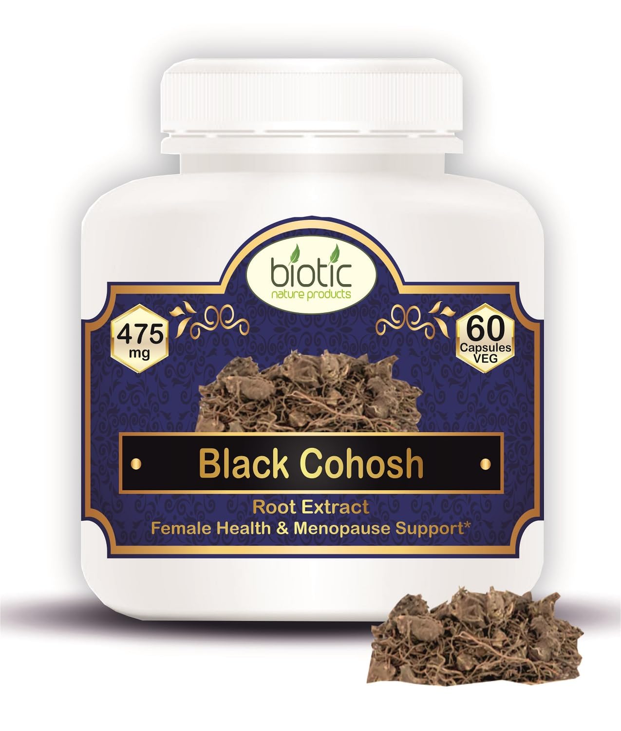Biotic Black Cohosh Extract Capsules - 475mg - 60 Veg Capsules (B0B6Q4QP7P) Amazon Price History, Amazon Price Tracker