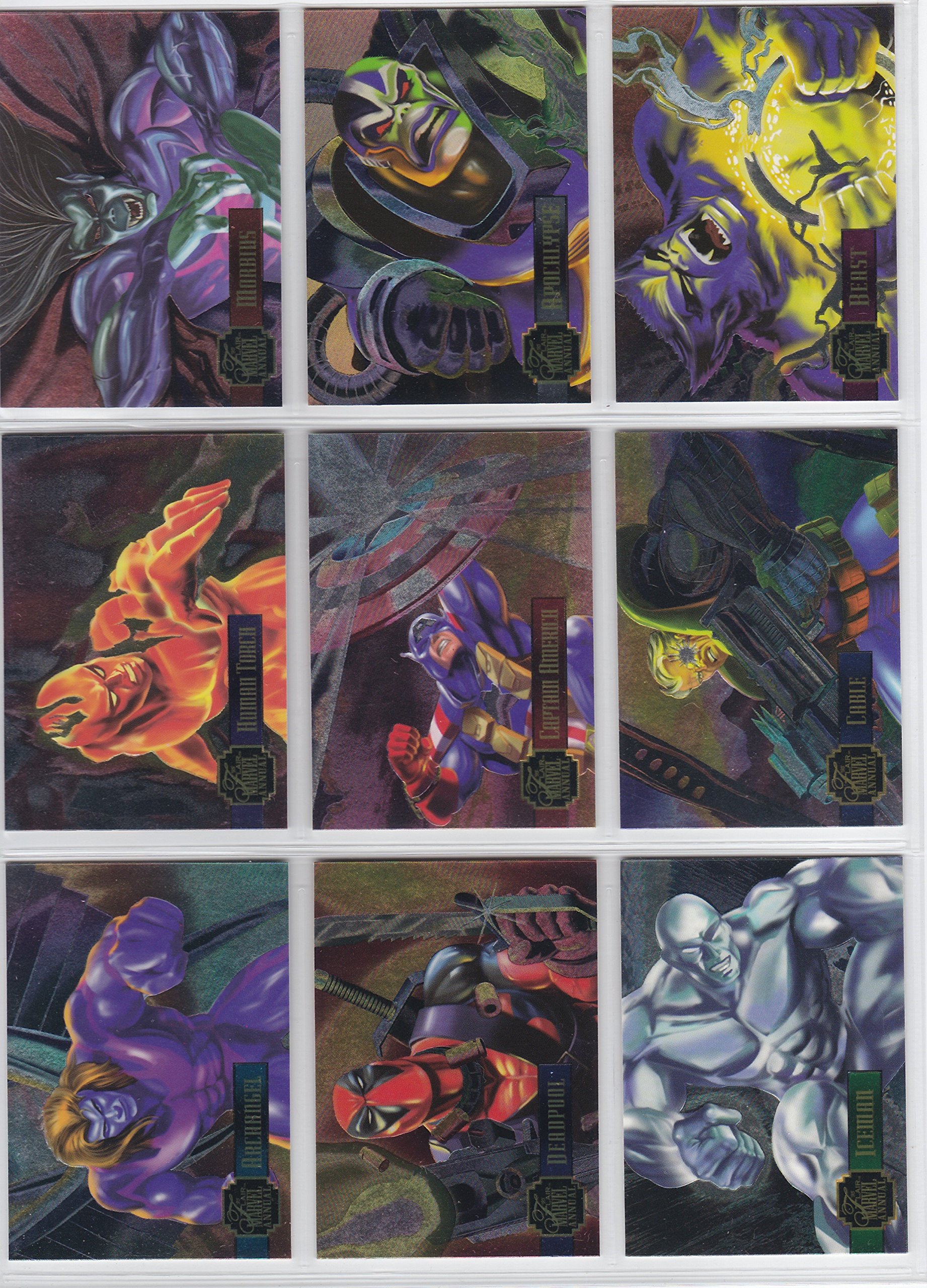 Amazon.com: 1995 Marvel Flair Annual POWERBLAST Insert Set of 24