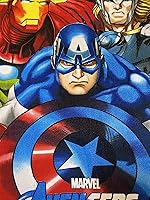 Vista 3 de Toalla Avenger Ironman, Thor, Hulk, Capitán América, Black Widow y Hawkeye Blue Purple