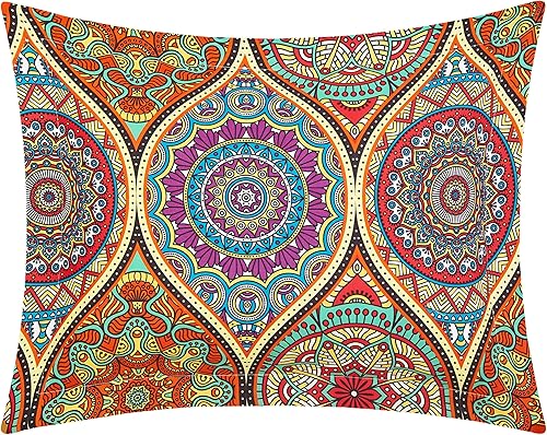 Miniatura 3 de Chic Home Juego de edredón de 6 piezas Chennai reversible inspirado en boho y técnica contemporánea de rayas en una bolsa, tamaño individual, color