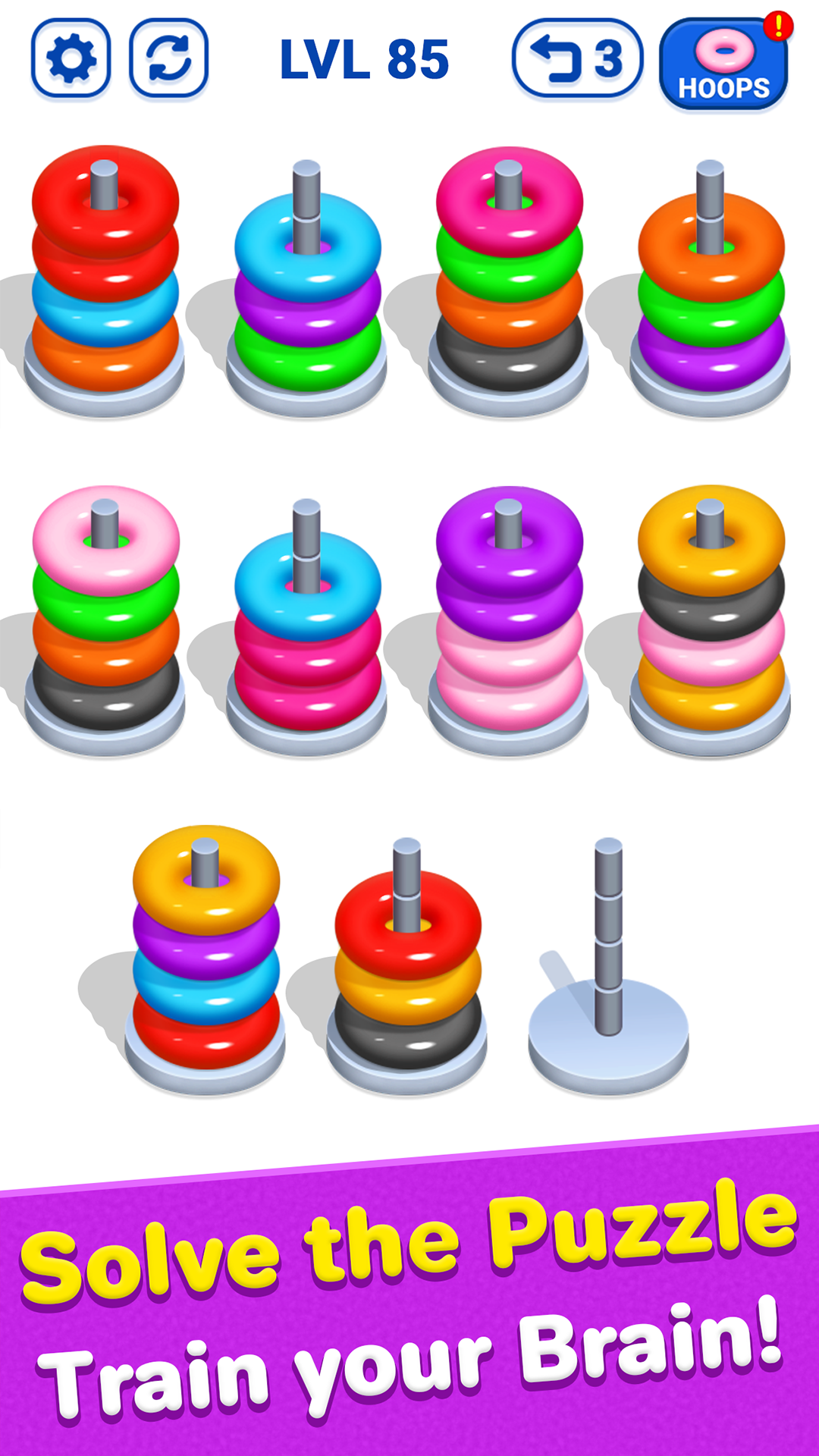 Color Hoop Stack - Sort it Puzzle - Sorting Color - App on Amazon Appstore