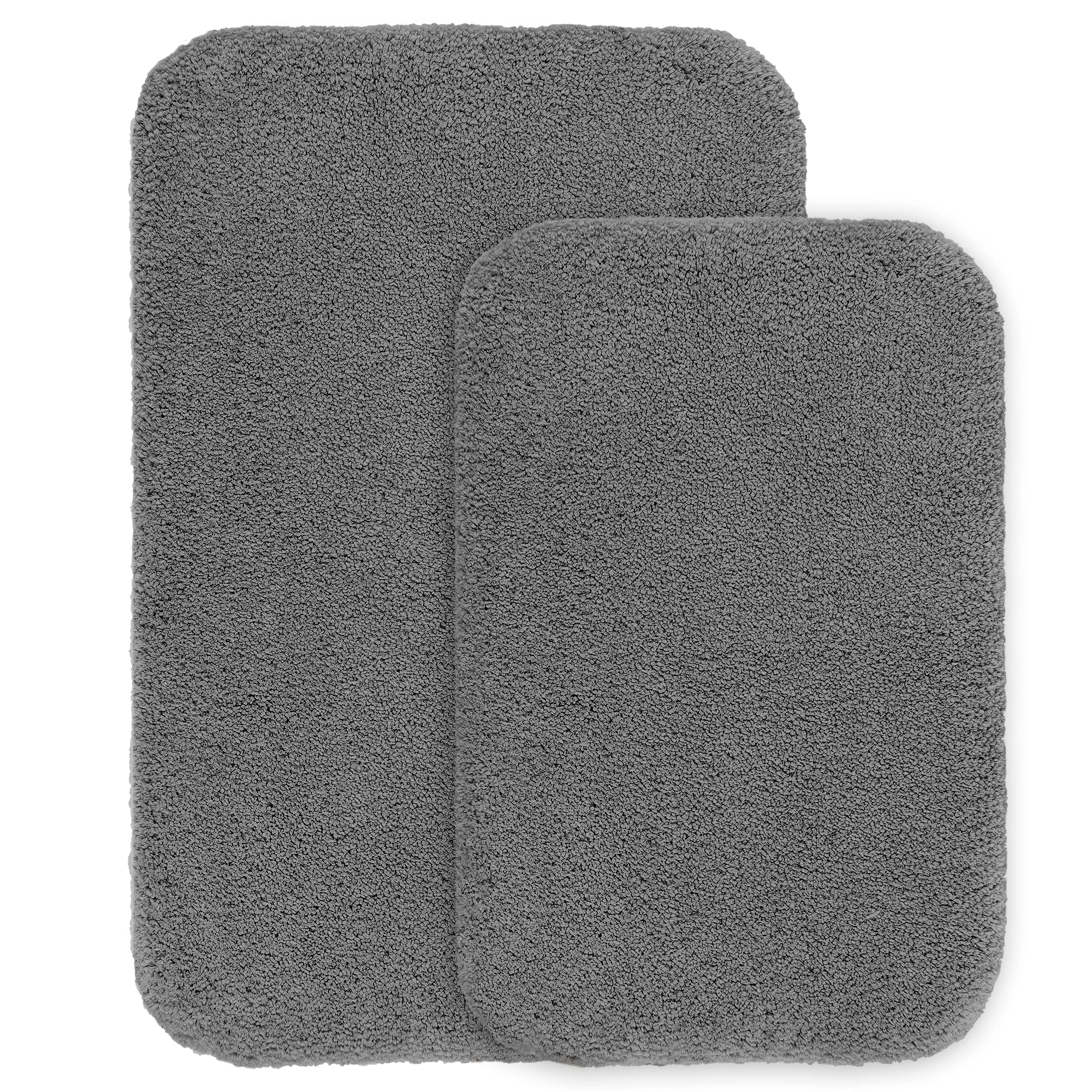VANZAVANZU Non Slip Bath Mat Extra Large Bathroom Runner Rug Thickened Bath Rug for Bathroom Absorbent Ultra Soft Bedside Carpet Fluffy Microfiber Runner Floor Mat - 50 x 122cm (White) — view 40