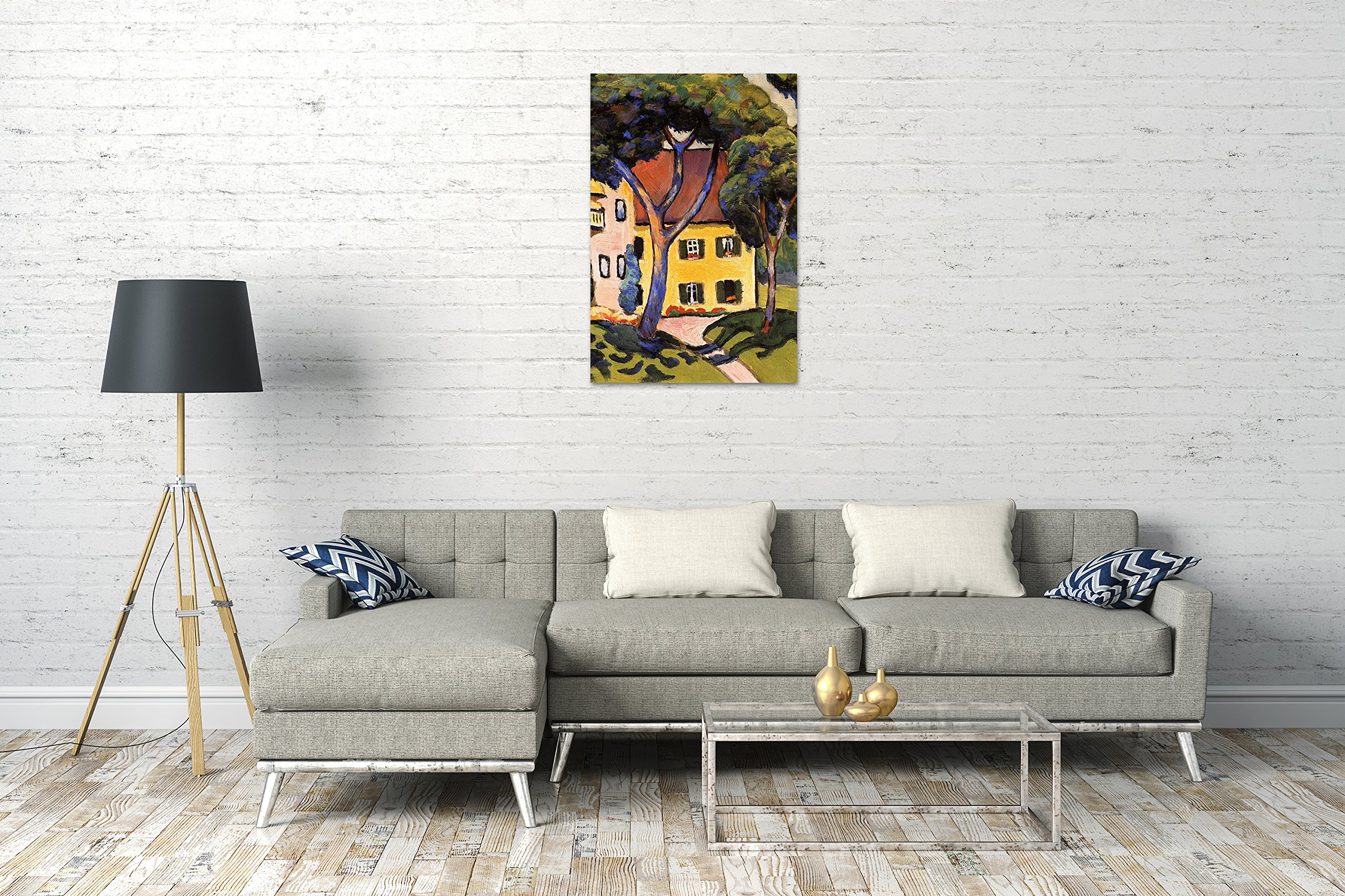 Leinwand (80x120cm): August Macke - Staudacherhaus Tegernsee