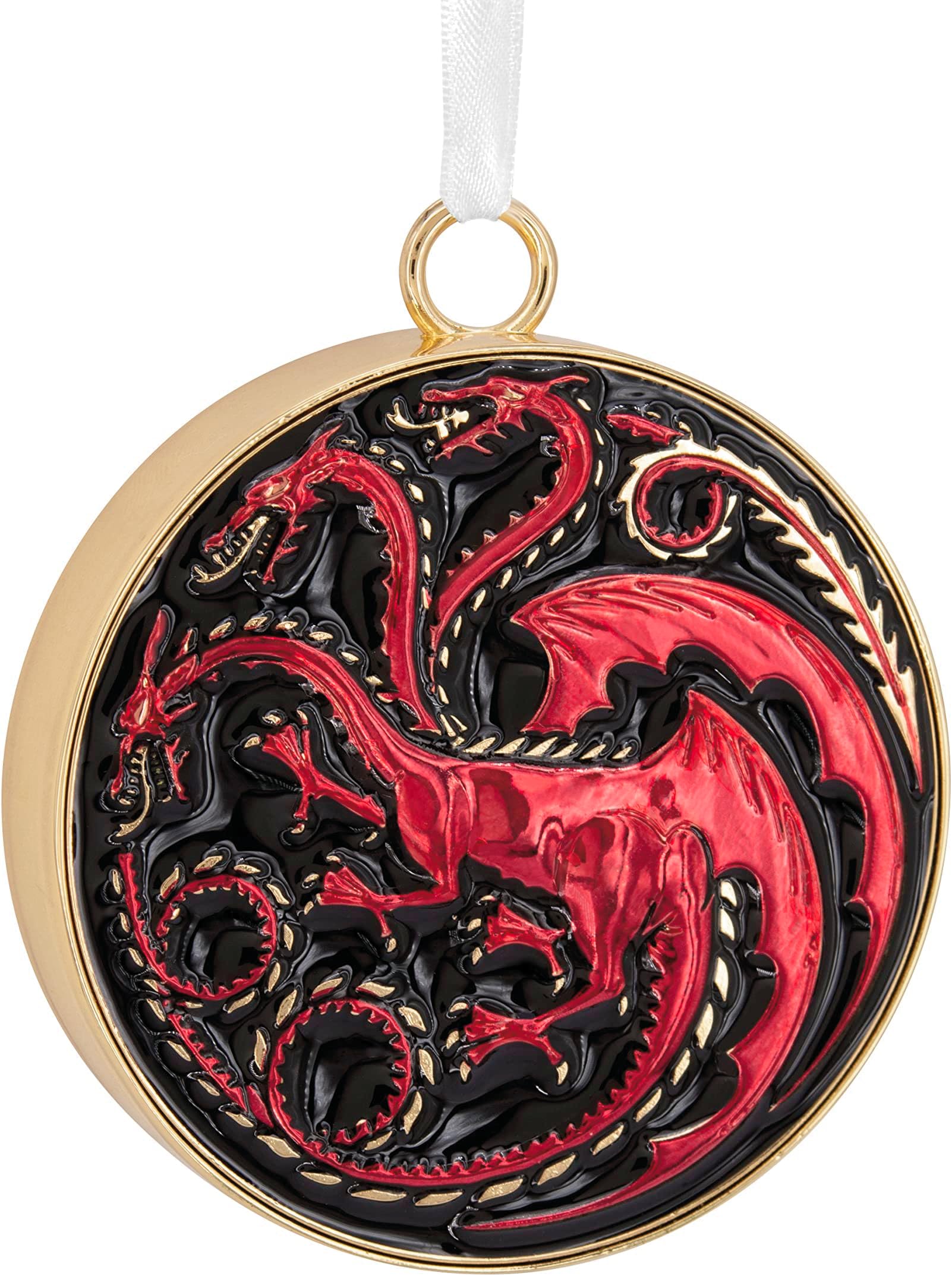 Hallmark House of The Dragon Targaryen Sigil Christmas Ornament, Metal