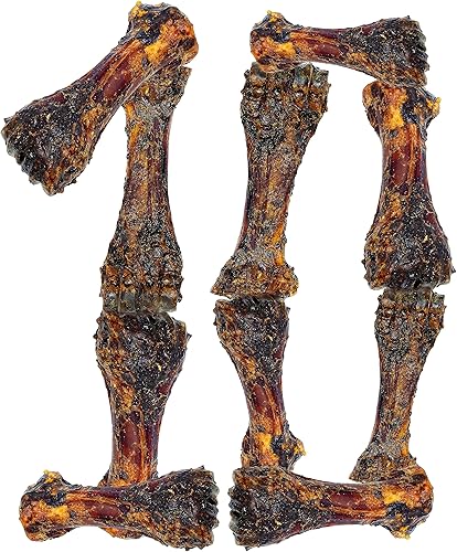 Vista 8 de Huesos de perro grandes de larga duración, huesos de perro recubiertos de hígado para masticadores agresivos, golosinas naturales para perros