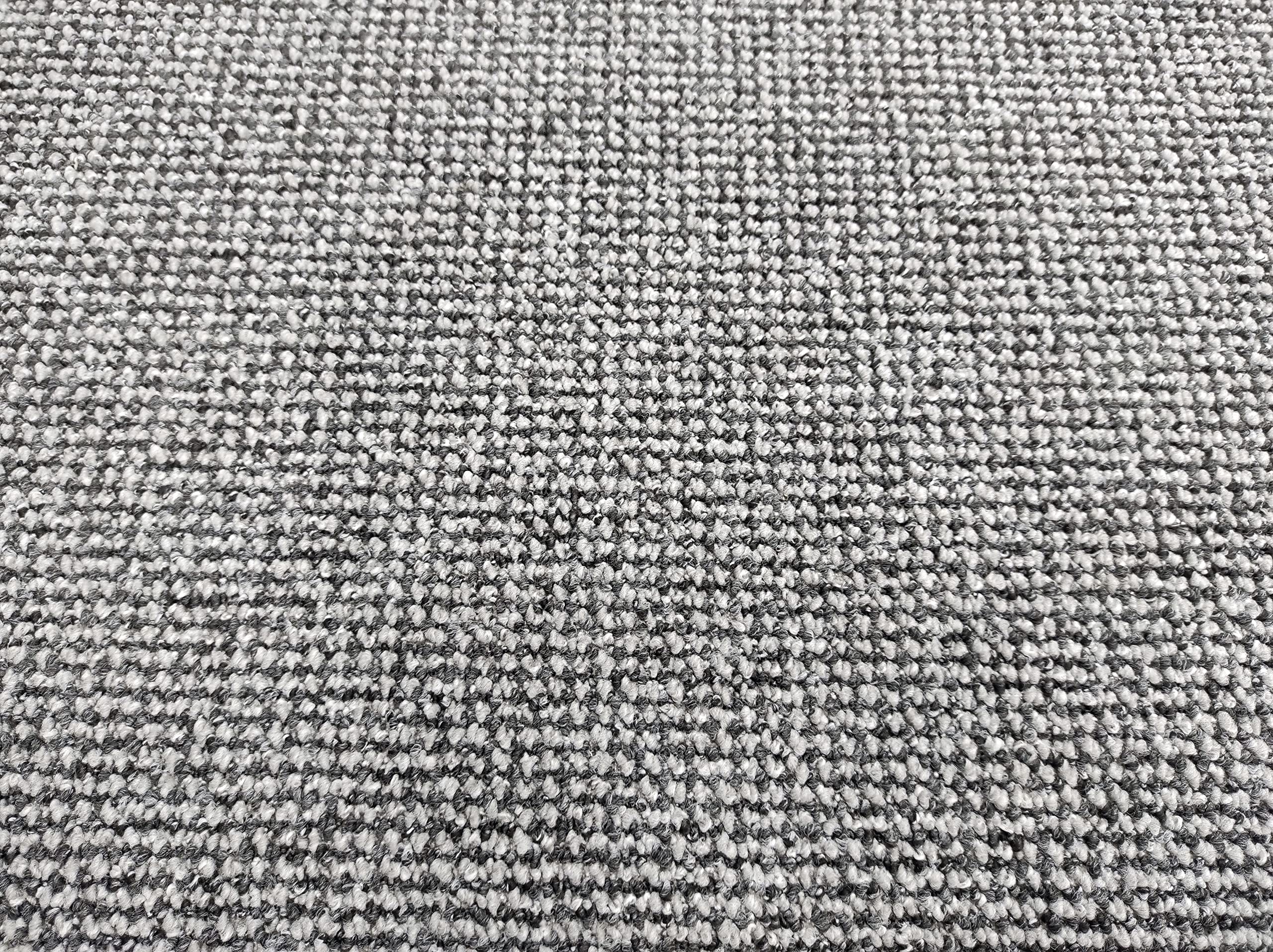 Tadi & Imperio1979 Alfombra para salón Grande, Rustica Efecto Yute Natural sin Pelo para habitación Dormitorio o Cocina, Plata 140x200