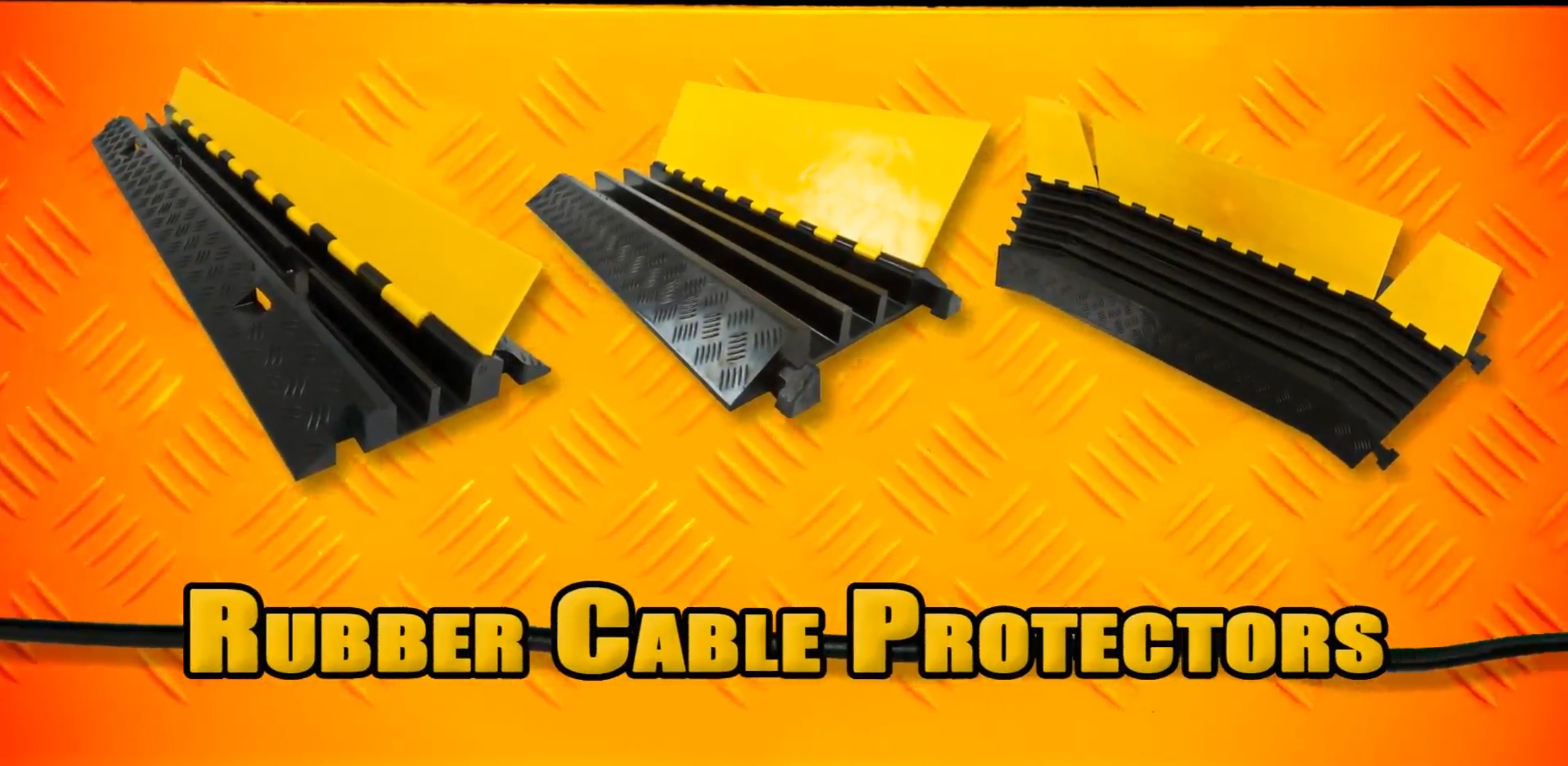 Protection Guard Heavy-Duty Cable Protector – 2-Channel, 3ft Long ...
