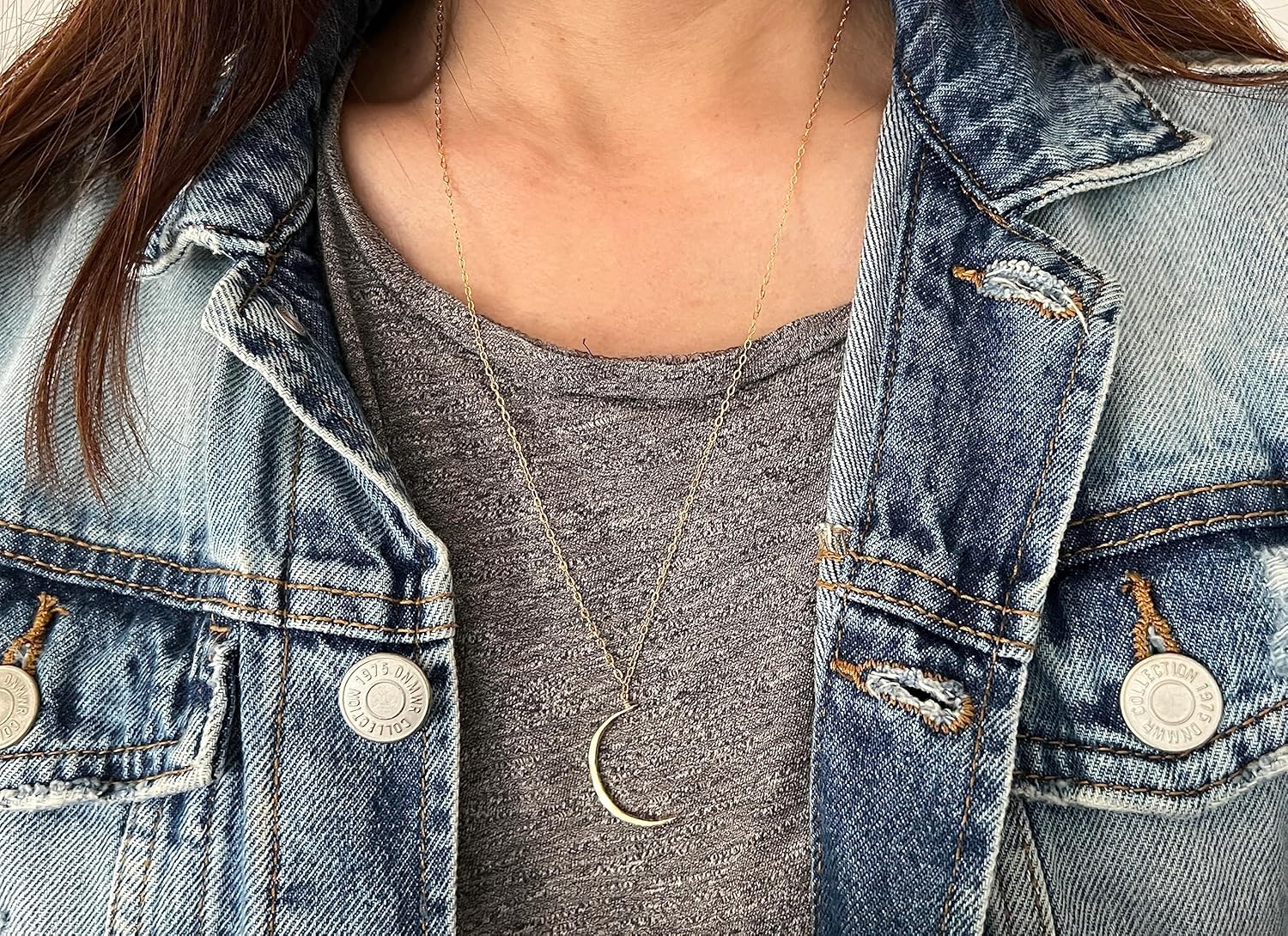 SMALL Crescent Moon Necklace – 14k Gold Fill, Sterling Silver or Rose Gold – Dainty Celestial Pendant – Minimalist Layering Jewelry – Gift for Her