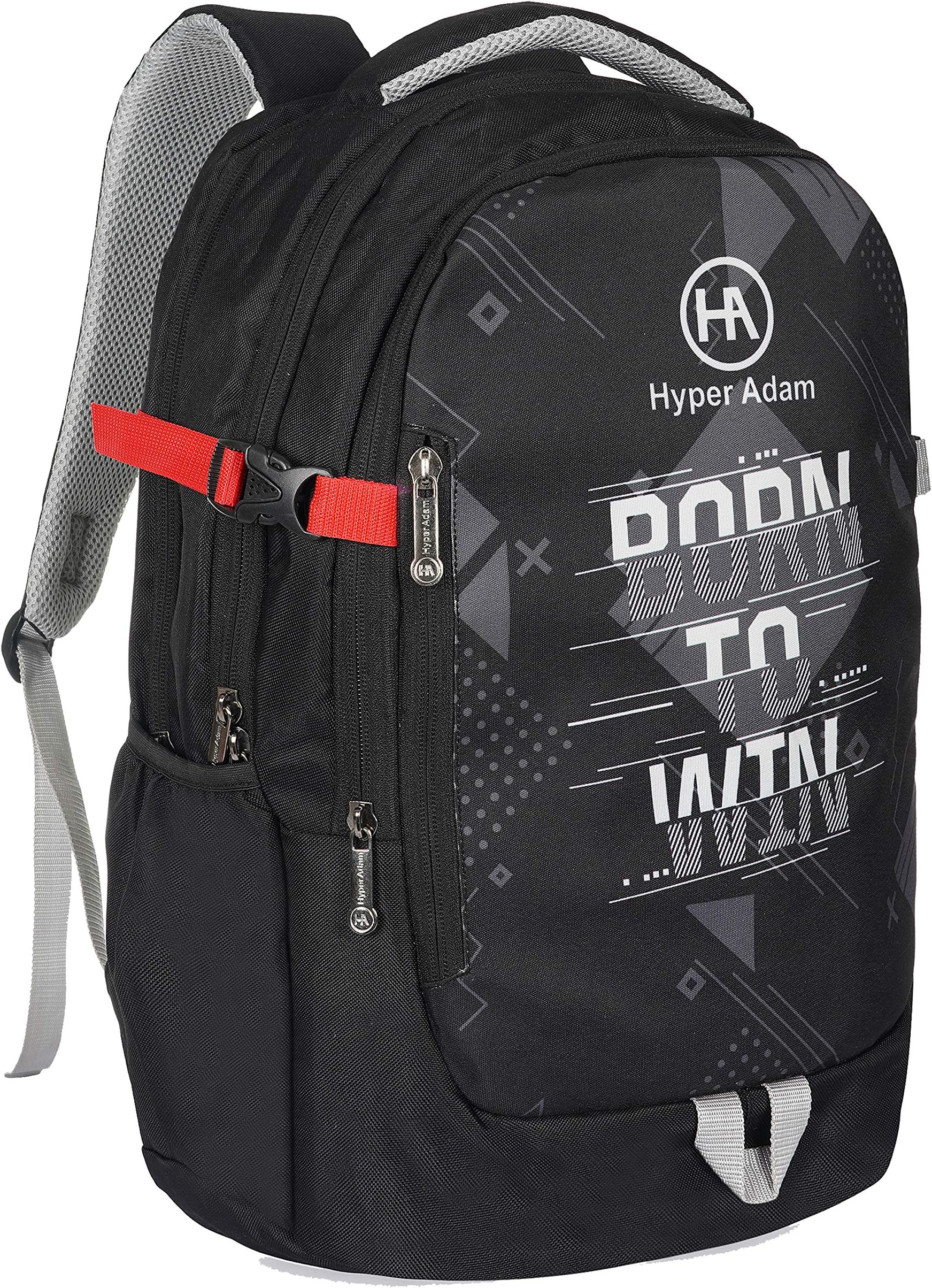 Hyper AdamHyper Adam Born to Win 33 Liter / 20 inch Laptop Backpack Anti - Theft Bag (Black)