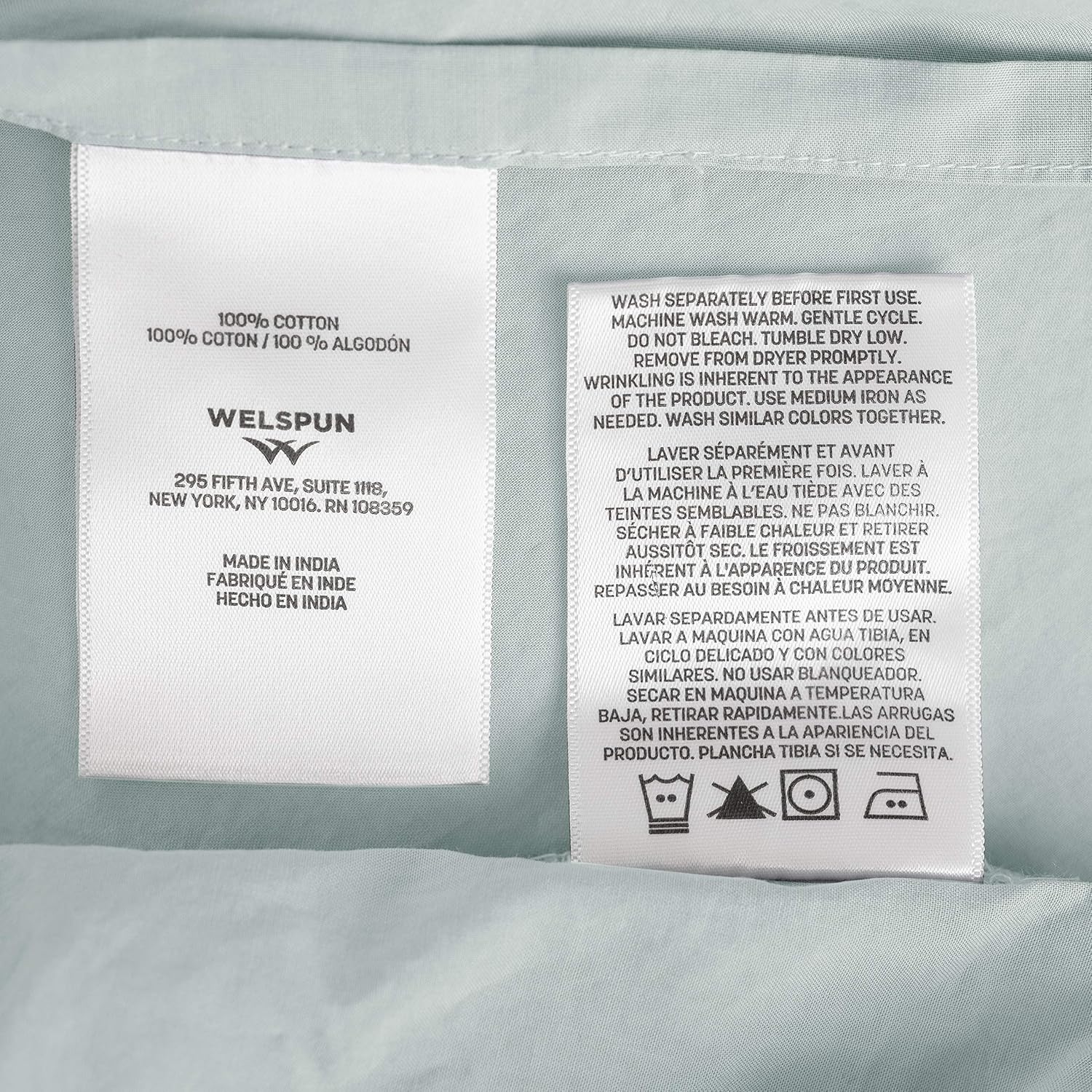 80% Off Discount Welhome Cozy 100% Cotton Percale Washed Reversible Duvet Cover Set | Queen Size (Seafoam) | 88 x 92 | 3 Piece Set | Lightweight | Cool & Crisp | Breathable | Ideal for Summers