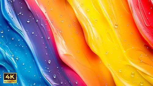 Abstract 4K Screensaver: Mesmerizing Abstract Colors and Silk Liquid Art Color Explosion with Relaxi