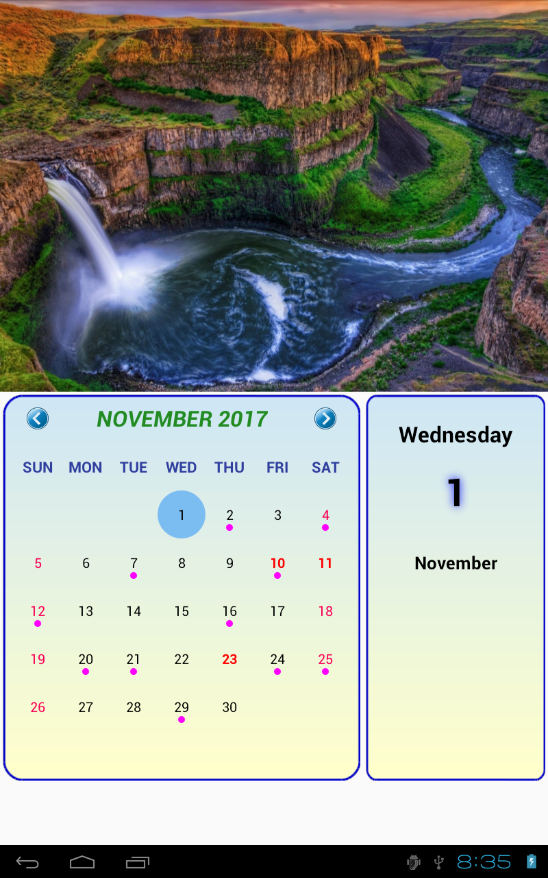 Calendar USA - App on Amazon Appstore