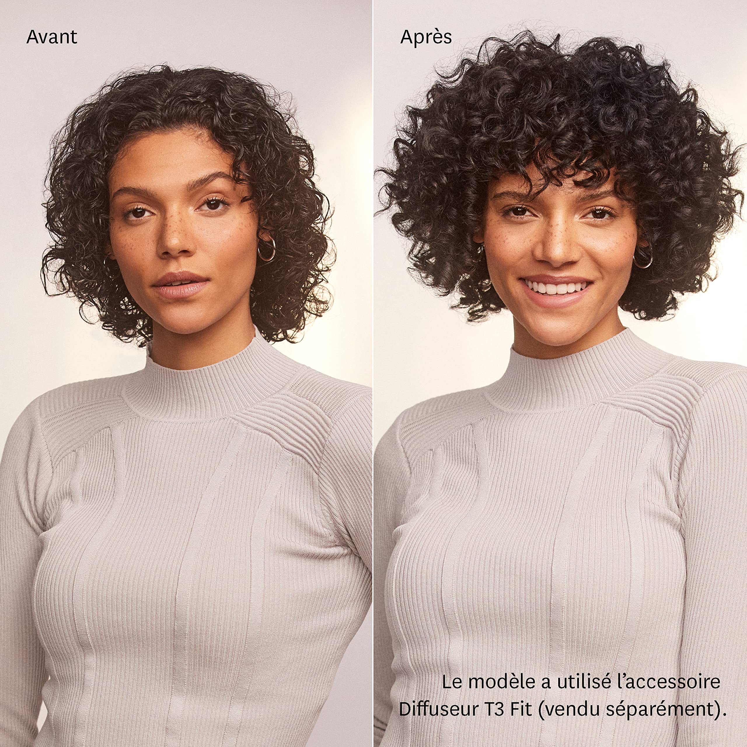 T3 Fit Sèche cheveux Professionnel Ionique Compact Séchage Rapide Léger et Ergonomique Lissage des Frisottis Plusieurs Combinaisons de Réglages de Chaleur et de Vitesse