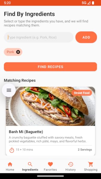 Local Food Recipe Finder - 2