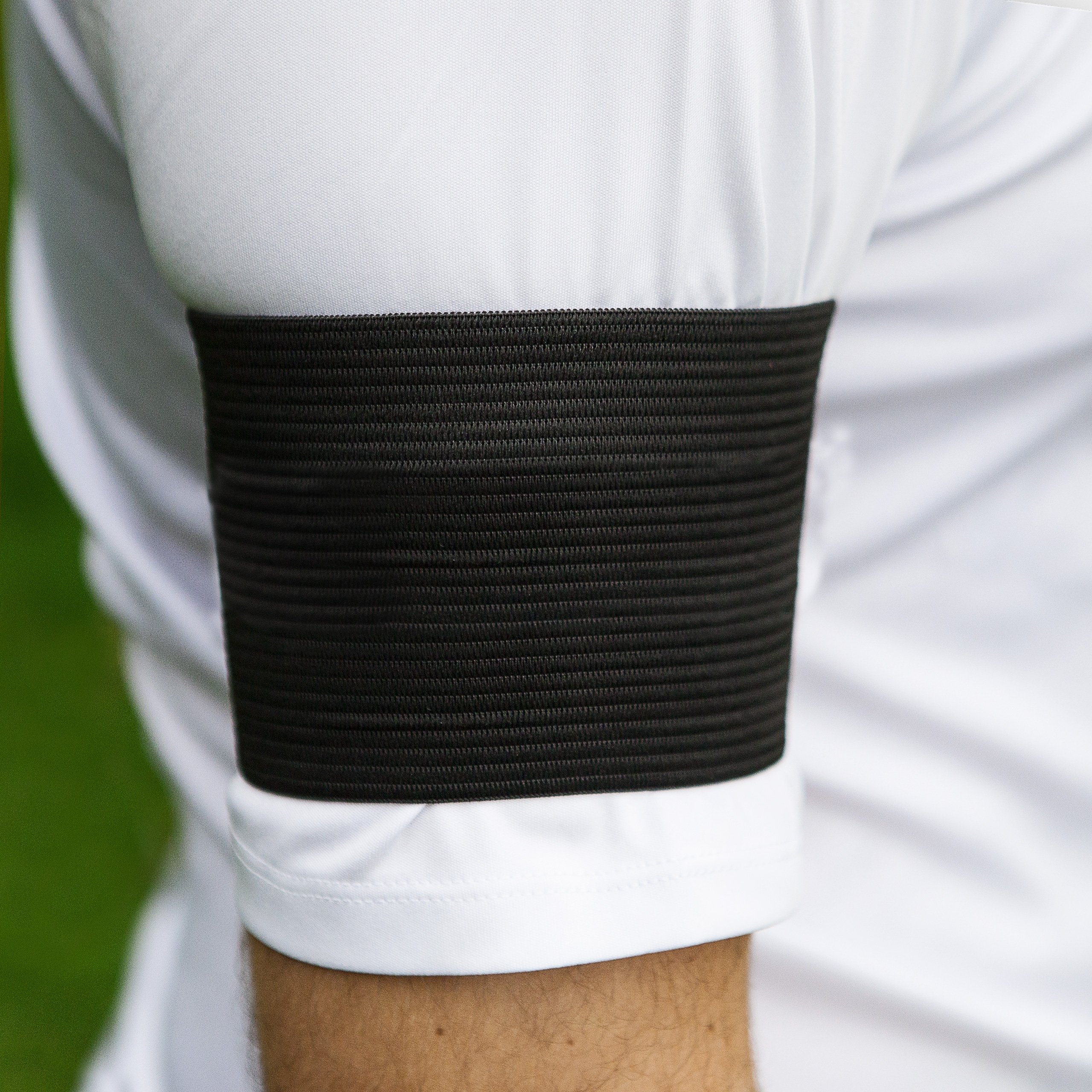 FORZA Fascia Nera Sportiva (Lutto/Rispetto) - Fascia Capitano Calco per Mostrare Rispetto | Fascetta per Sport