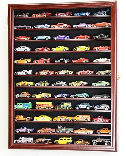 Miniatura 6 de Hot Wheels Matchbox 164 Scale Diecast Display Case Cabinet Wall Rack wUV Protection