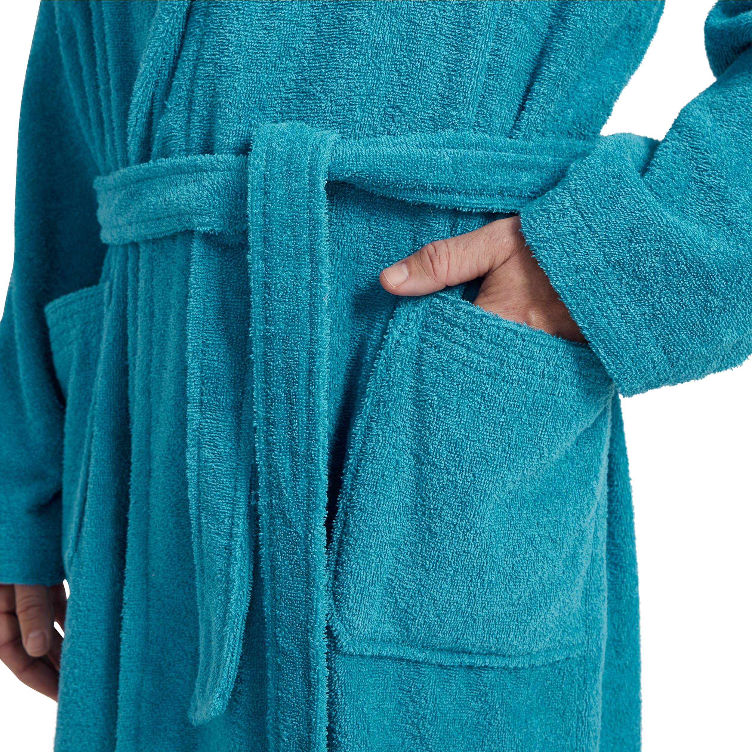 Möve Superwuschel Cappotto con Cappuccio, Lagoon, M Unisex