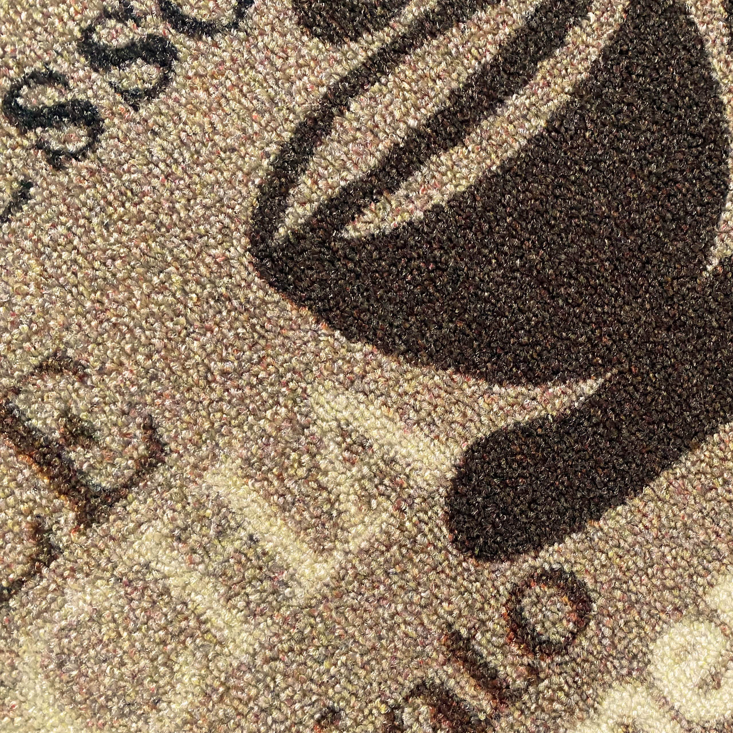 Teppich-Traum Coffee Tapis de Cuisine Beige avec Dos en Gel et Inscription en Marron, 80 x 200 cm