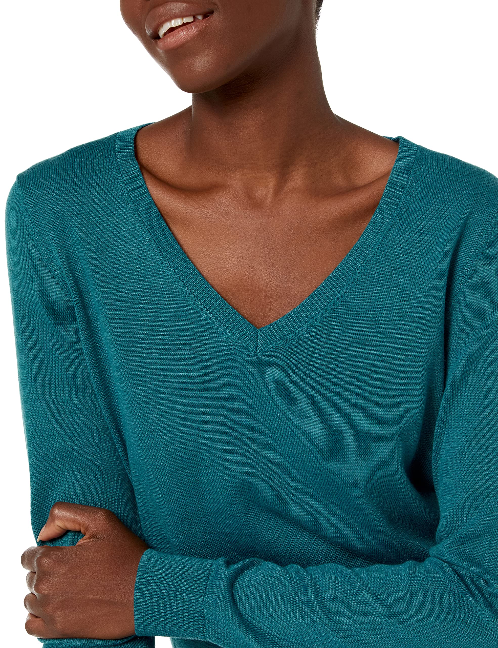 Amazon Essentials Maglione con Scollo A v A Maniche Lunghe Leggera con vestibilità Classica (Taglie Forti Disponibili) Donna