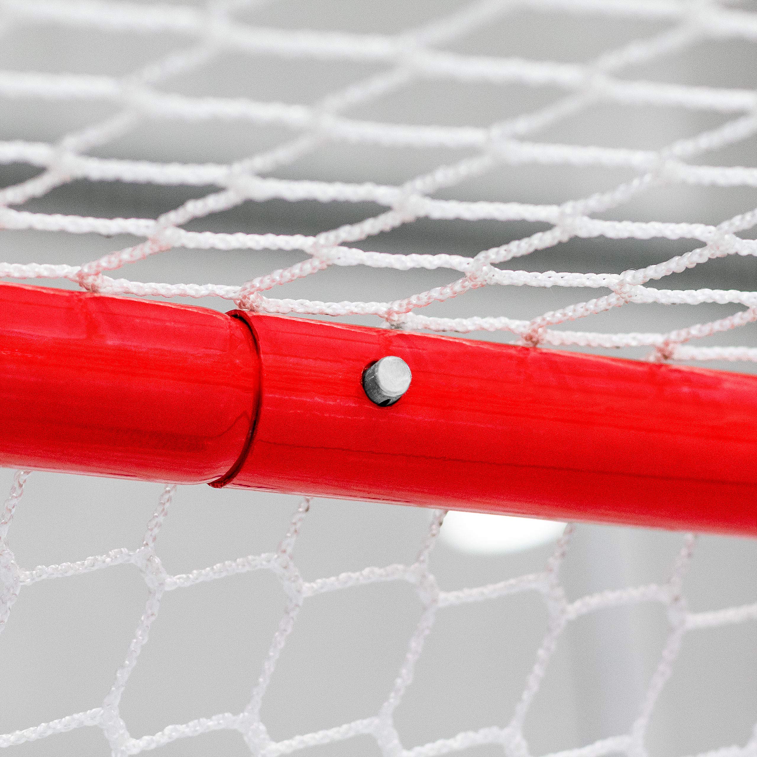 FORZA But de Hockey sur Glace 1,8m x 1,2m – Cages de Hockey en 3,8cm Acier avec 5 mm Filet | Classique Cage de Hockey – Taille Réglementaire