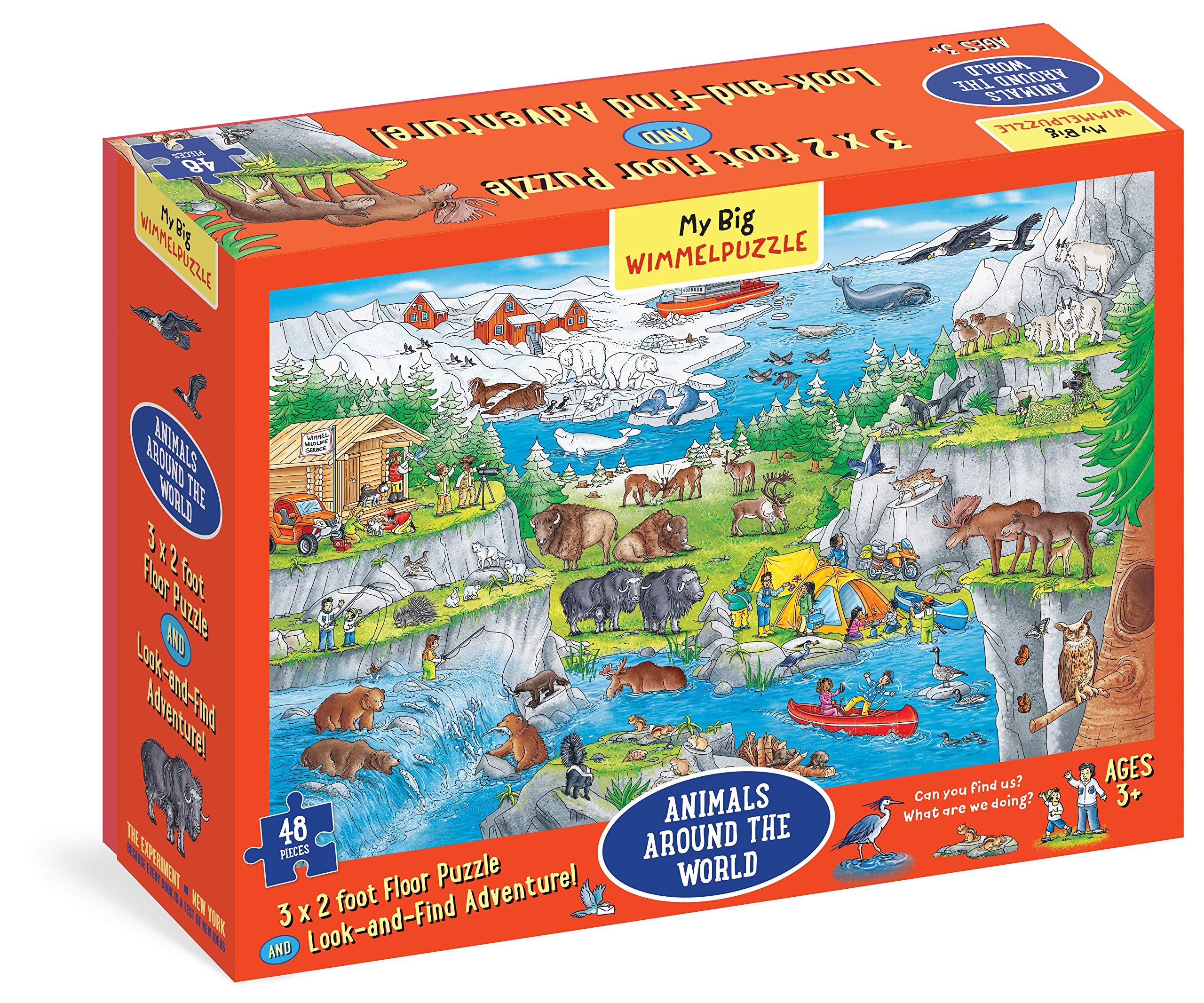 My Big Wimmelpuzzle―Animals Around the World Floor Puzzle, 48-Piece (My Big Wimmelbooks)